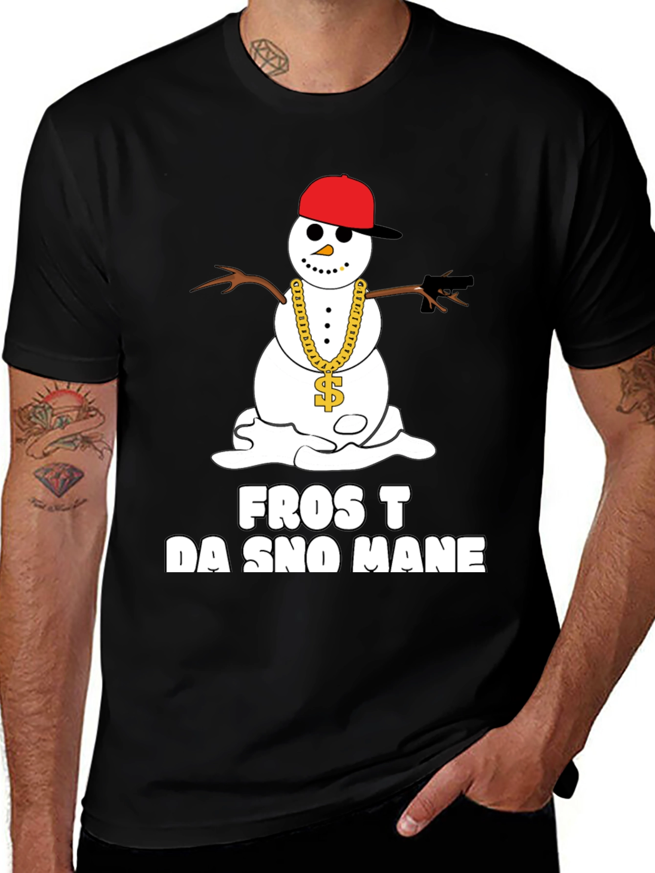 Variant 15 of Frost Da Sno Mane Graphic T-Shirt
