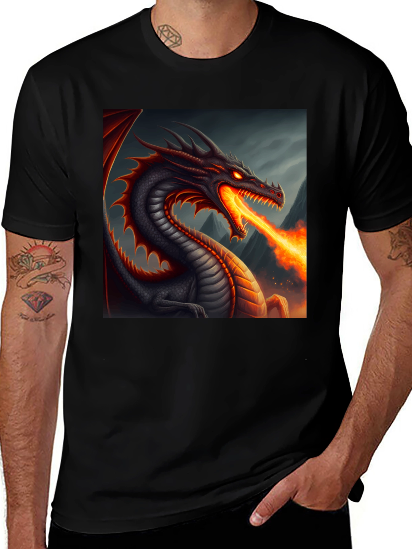 Variant 24 of Dragon Fire Breath T-Shirt