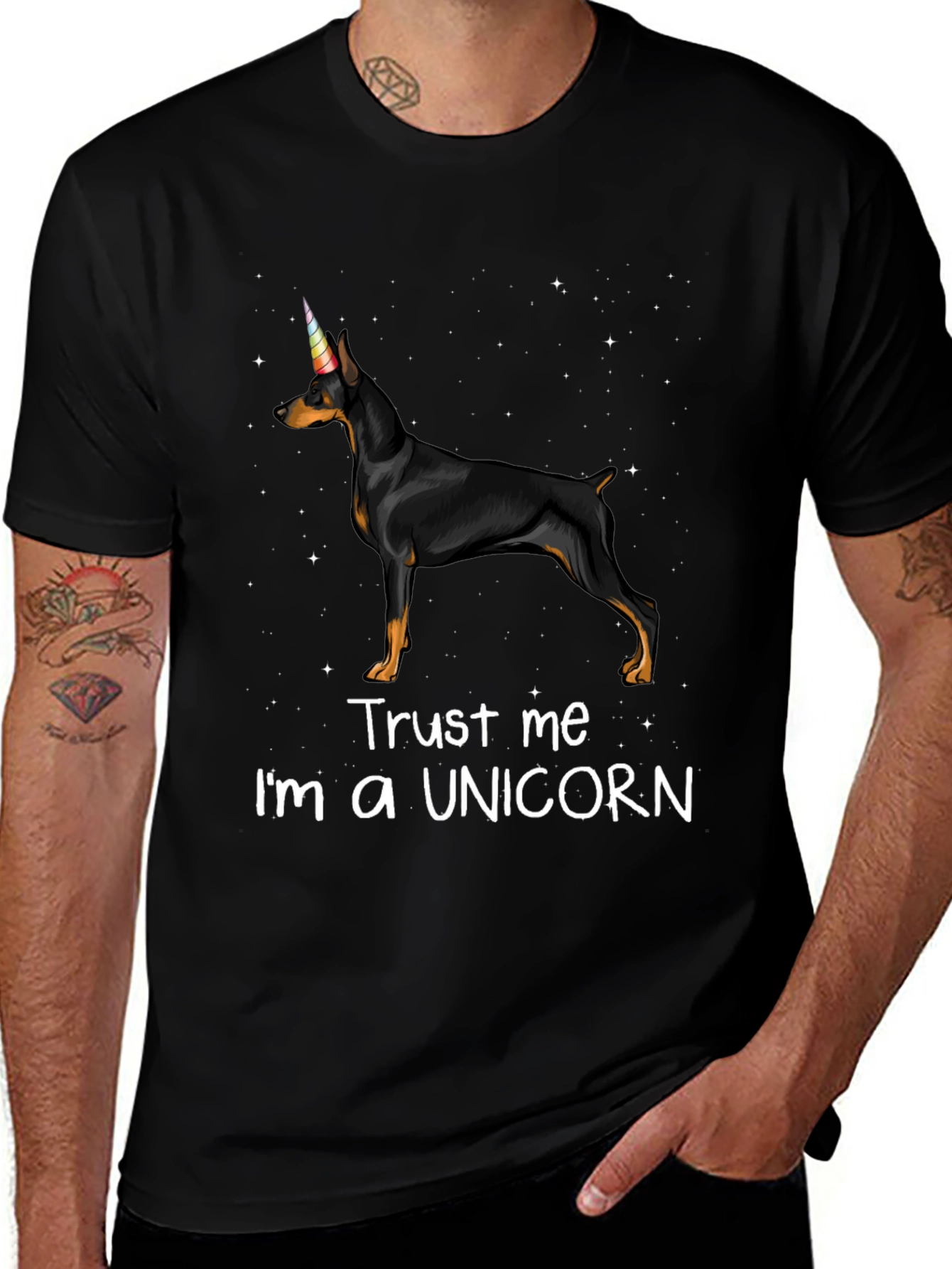 Variant 5 of Funny Dog Unicorn T-Shirt