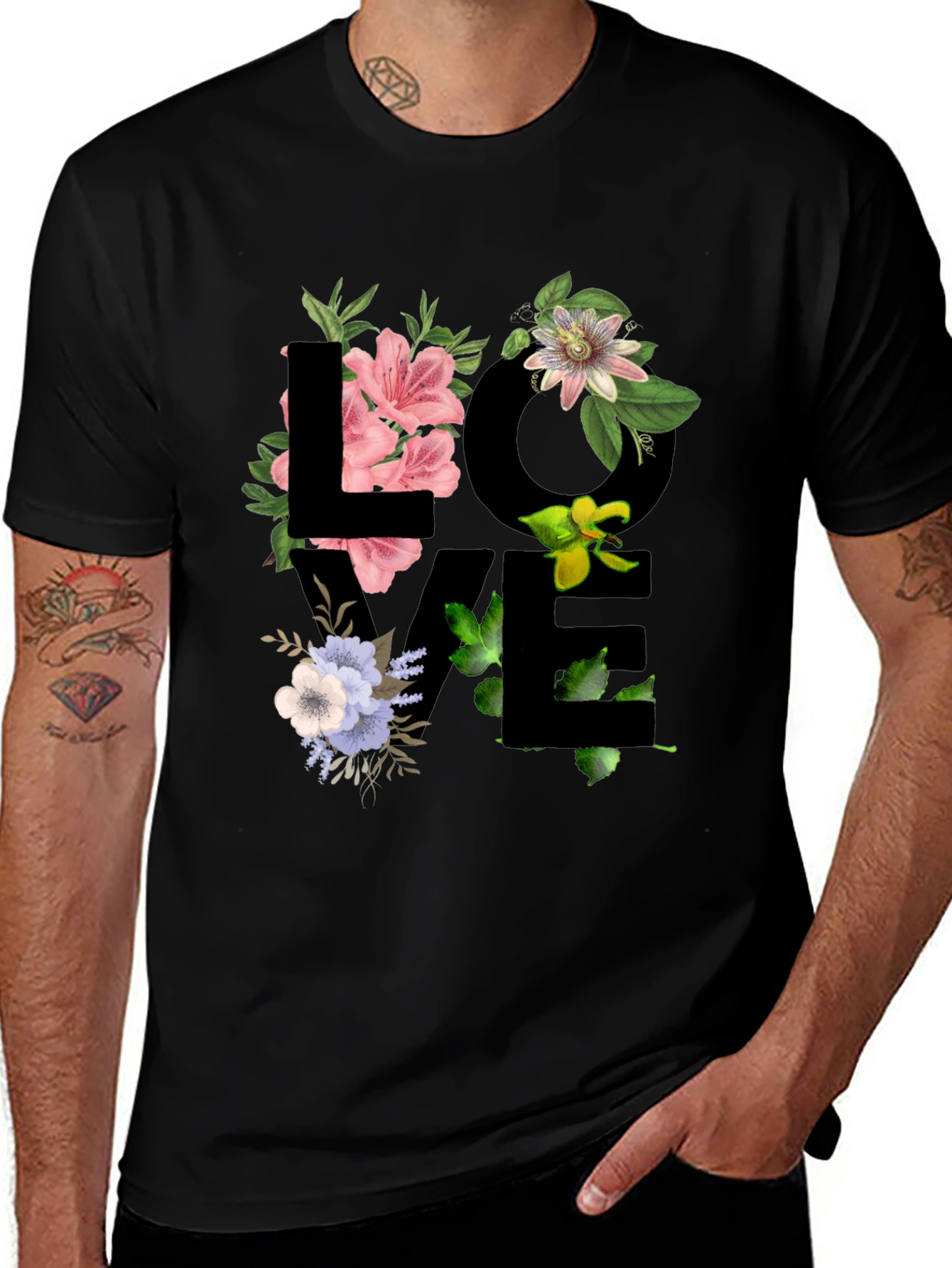 Variant 26 of Floral LOVE Graphic T-Shirt