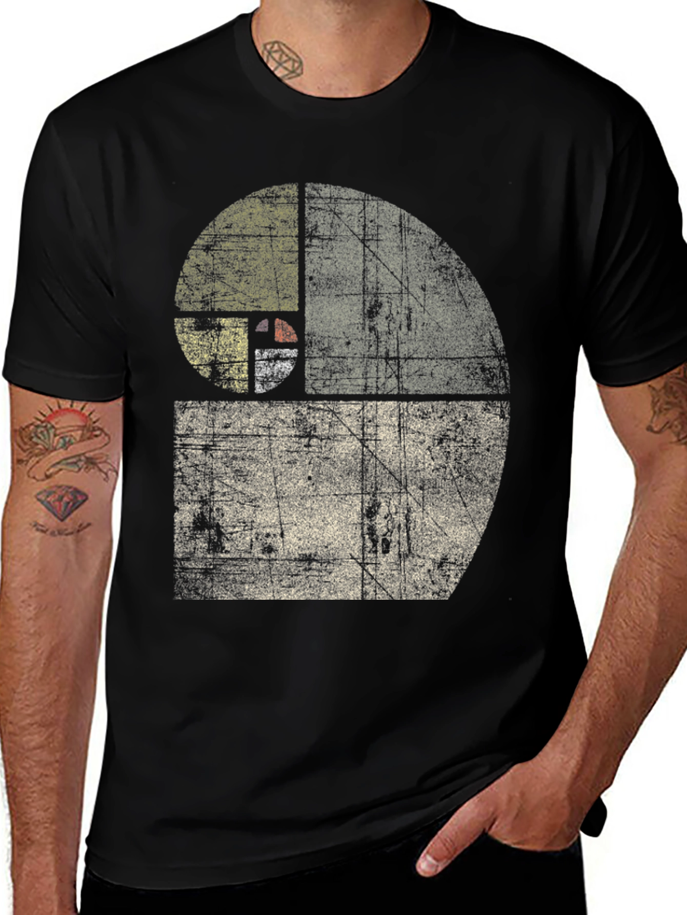 Fibonacci Sequence Black T-Shirt