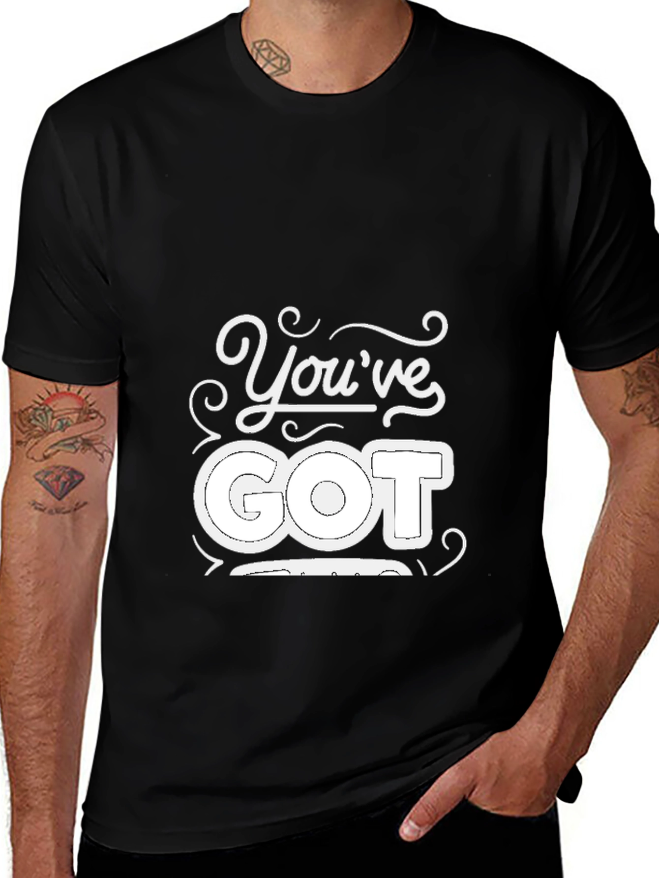 Black You've Got This! Black Graphic Tee main image