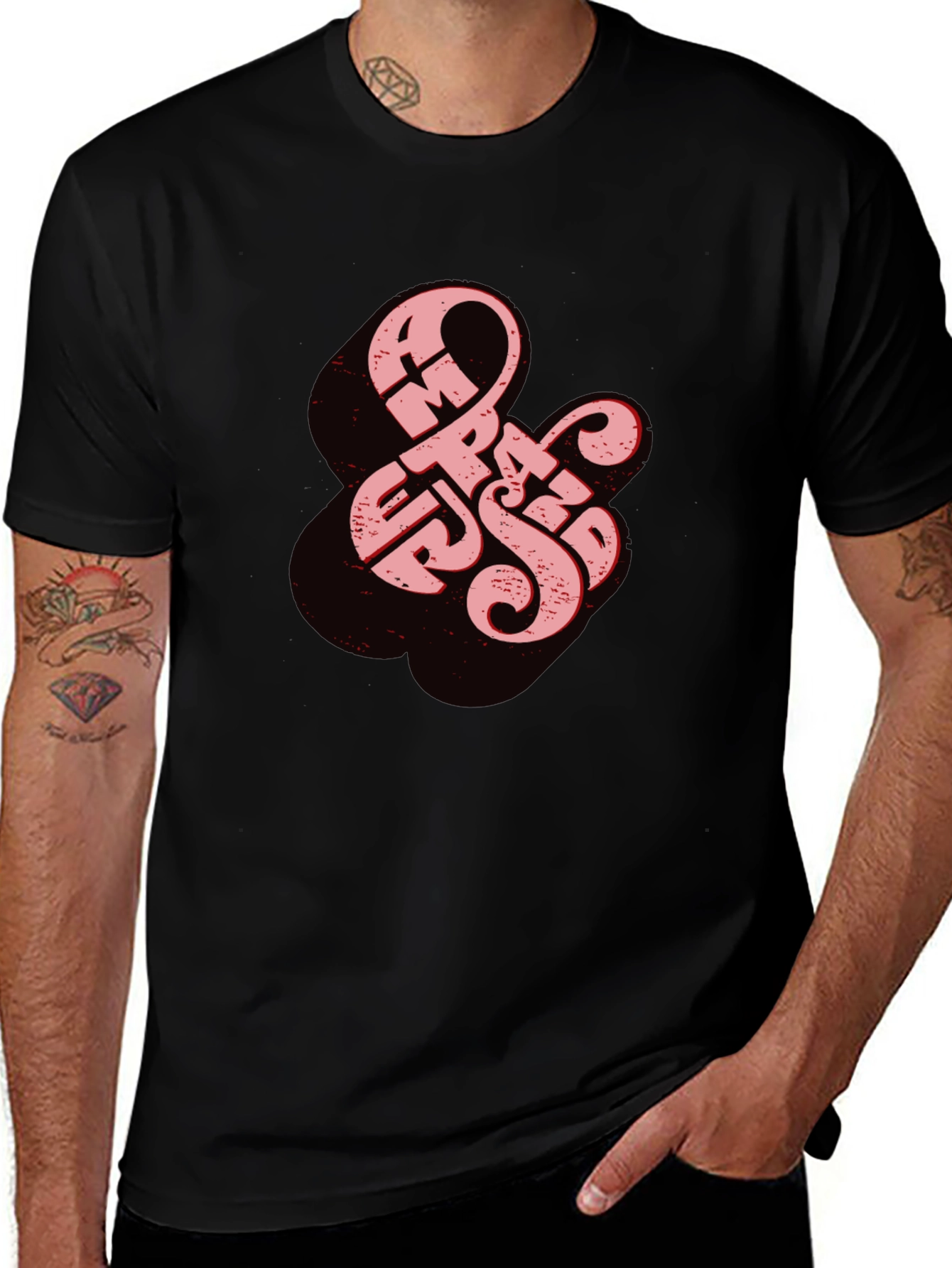 Variant 13 of Ampersand Graphic Tee - Black