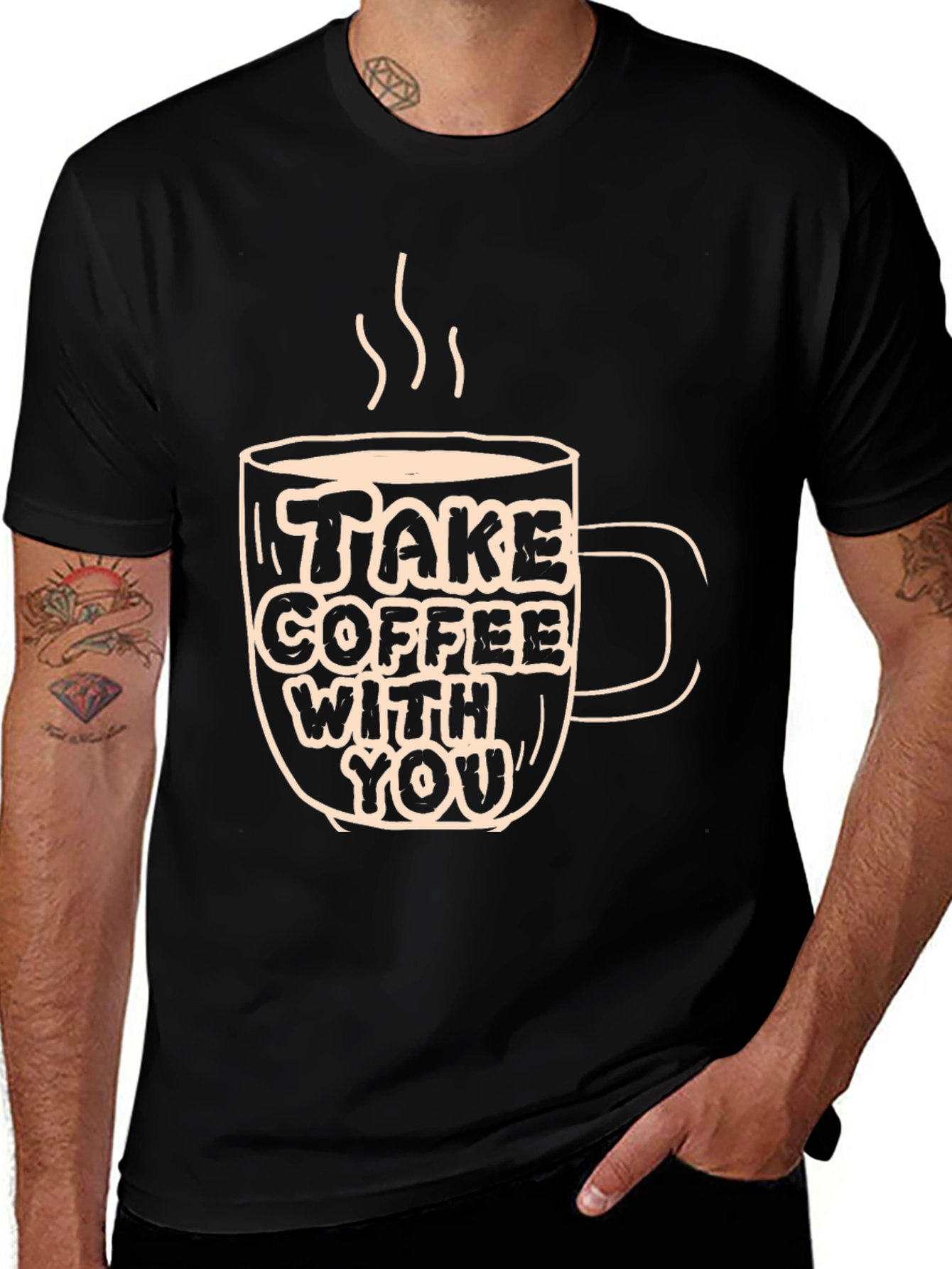 Variant 2 of Coffee Lover T-Shirt - Take Coffee With You