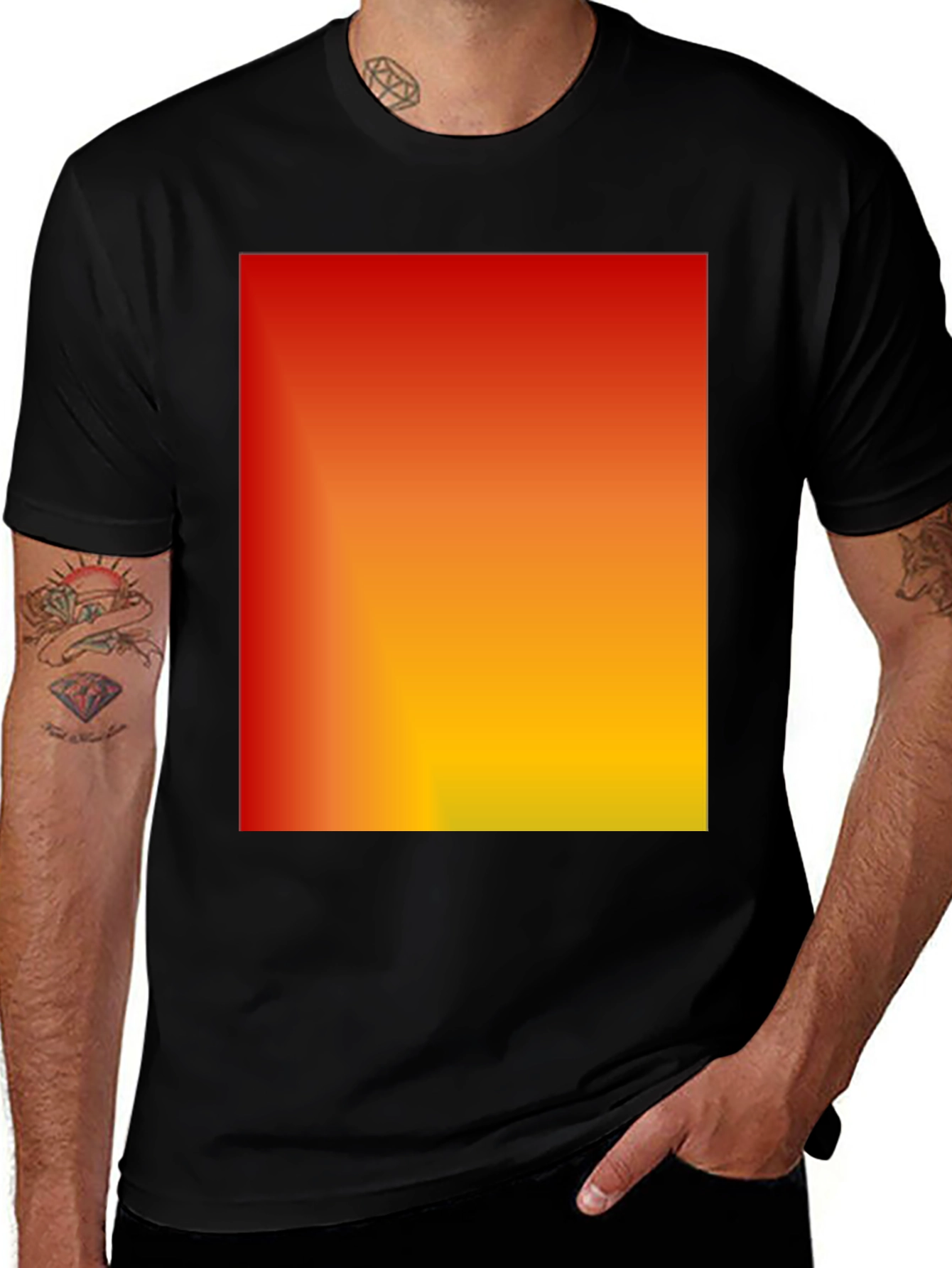 Variant 29 of Gradient Style Black T-Shirt