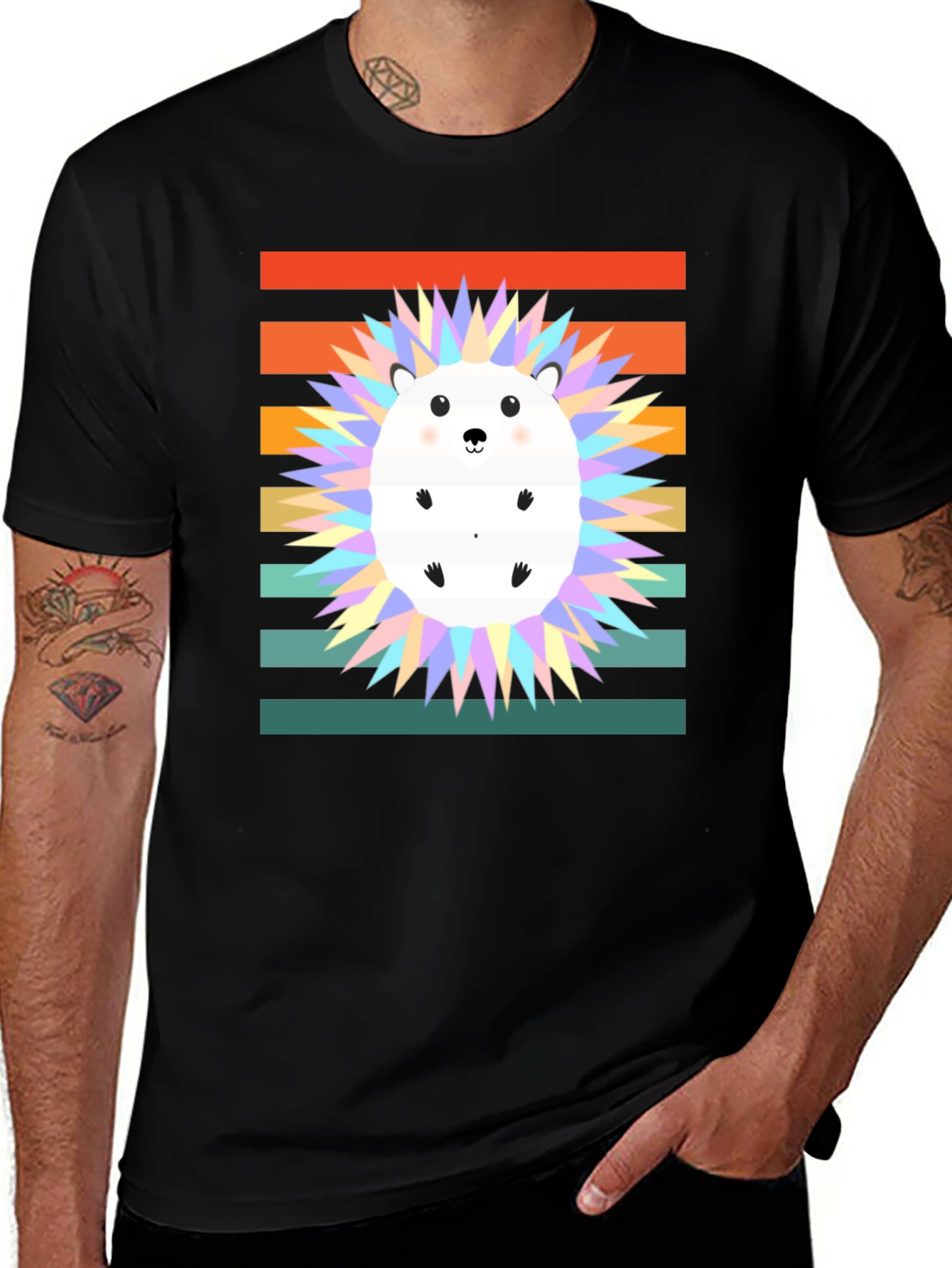 Variant 12 of Retro Hedgehog Graphic Tee