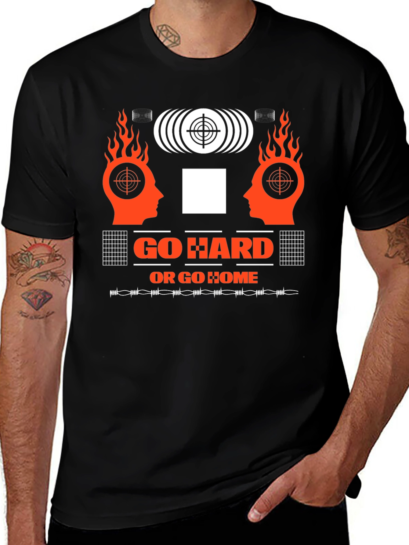Variant 23 of Go Hard or Go Home Graphic Tee