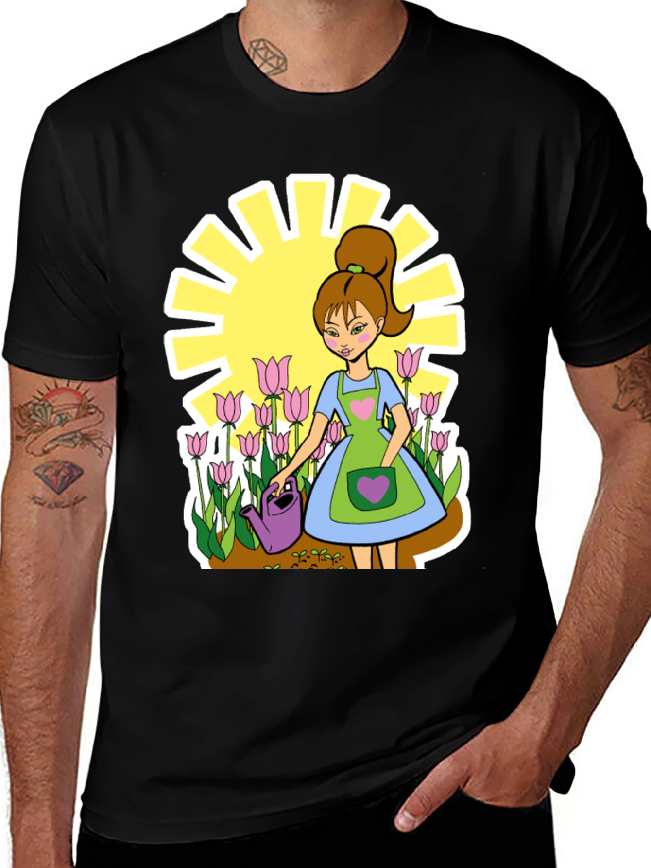 Variant 24 of Gardener Girl T-Shirt -  Cute Gardening Tee