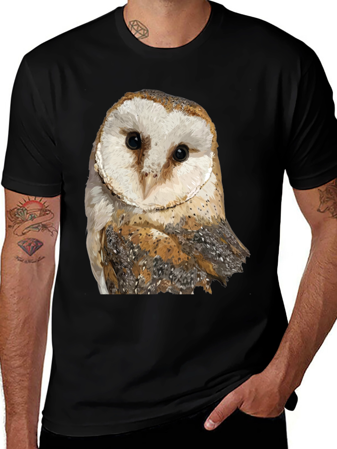 Owl Graphic Tee - Unique Bird Lover Gift