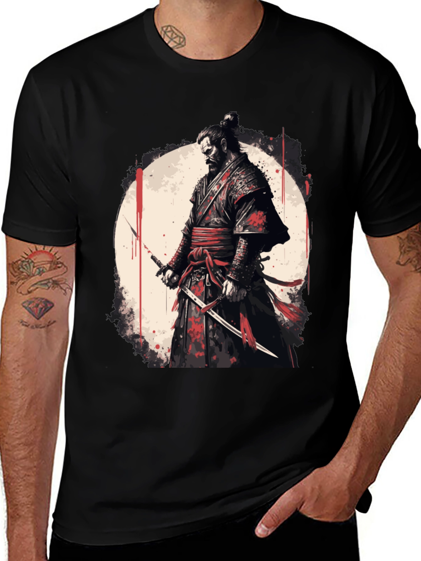 Variant 23 of Samurai Warrior Graphic Tee