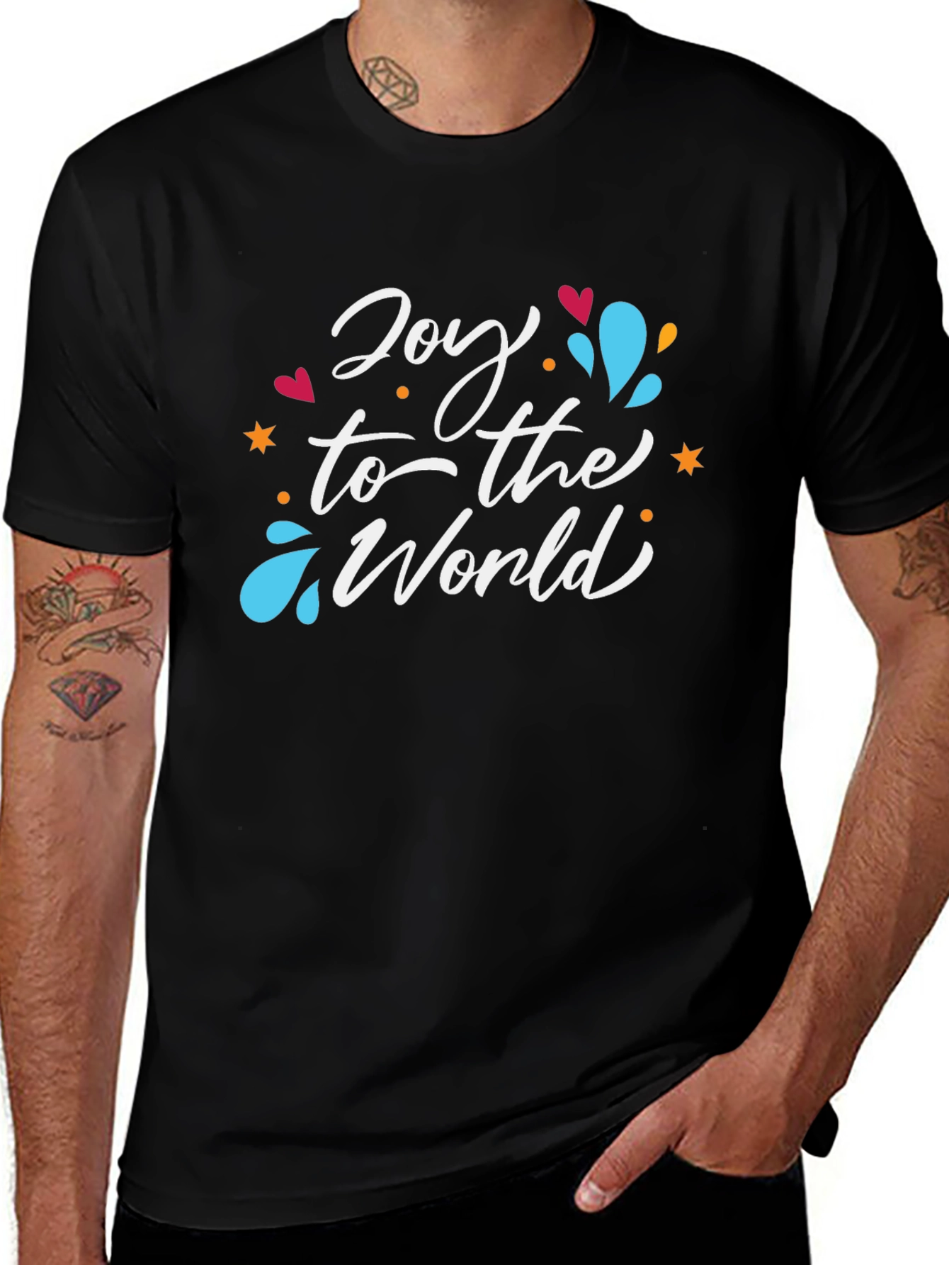 Variant 22 of Joy to the World Graphic Tee - Holiday Cheer