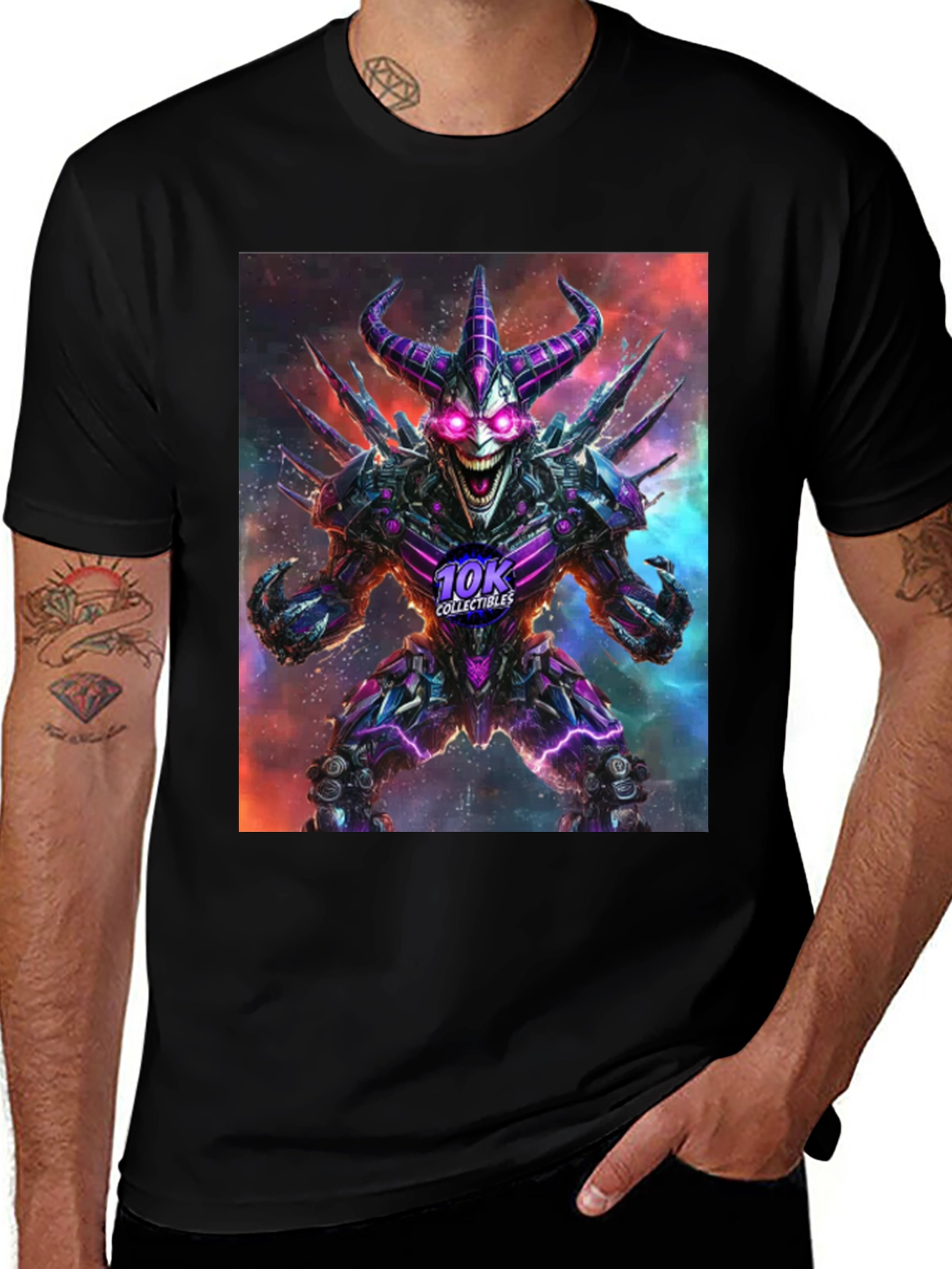 Variant 25 of Robot Joker Graphic T-Shirt - 10K Collectibles