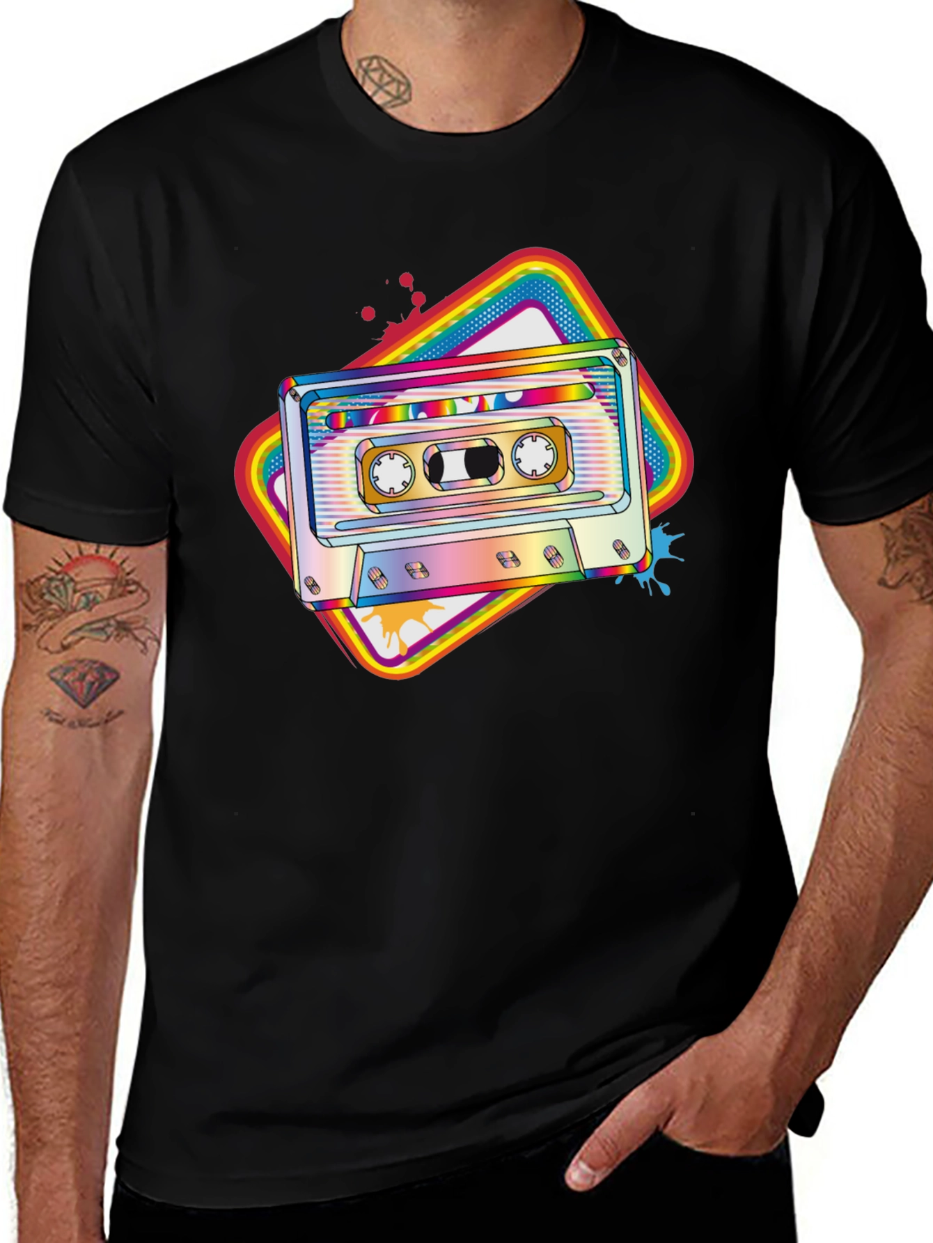 Retro Cassette Tape Graphic T-Shirt