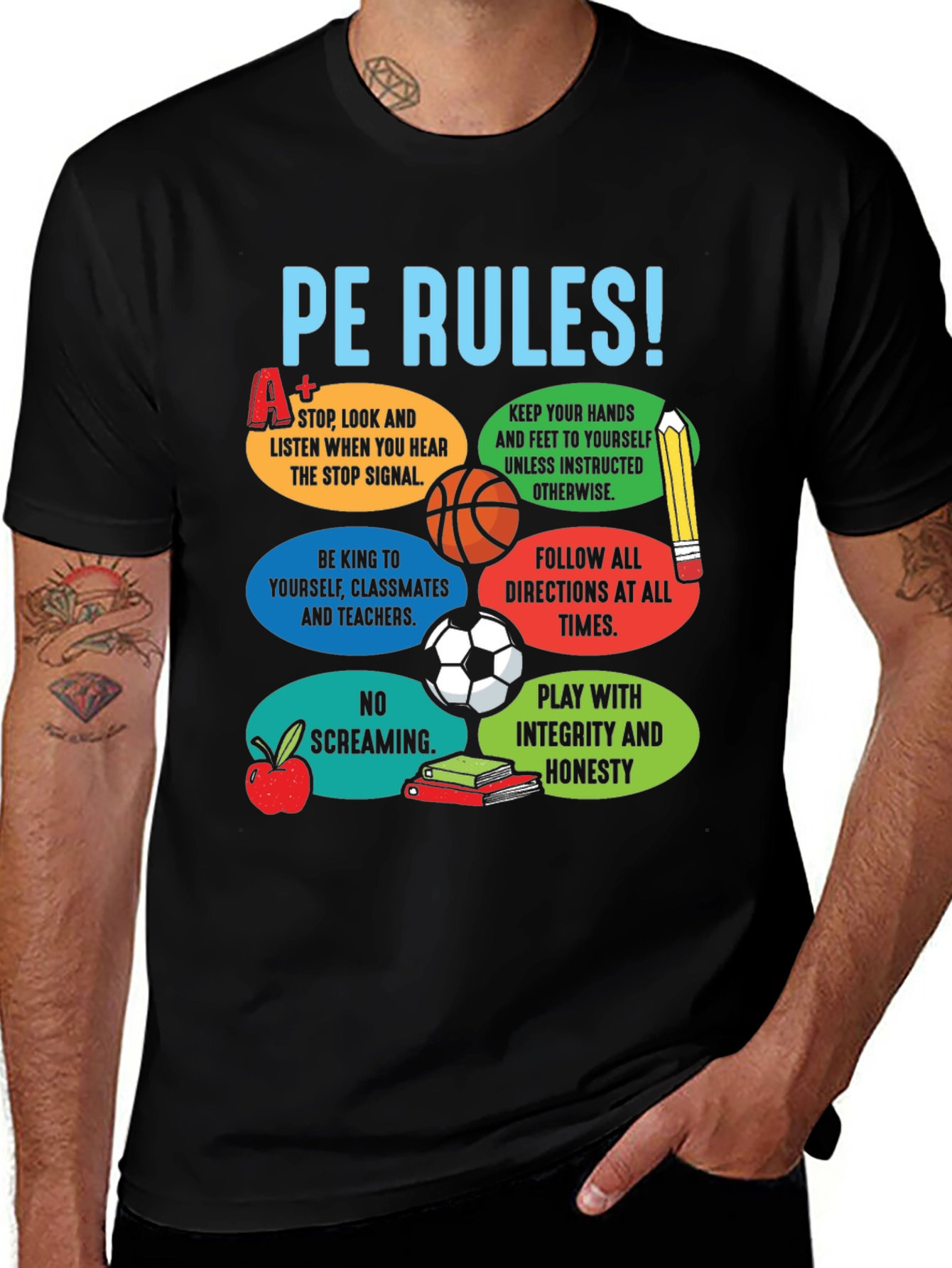 PE Rules Graphic T-Shirt