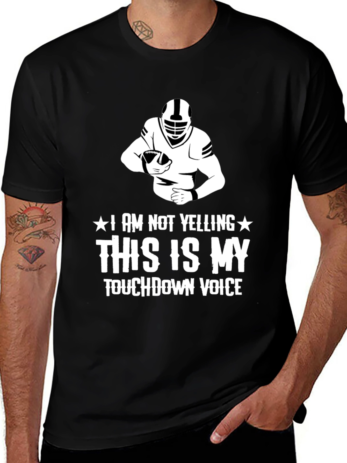 Variant 25 of Touchdown Voice Graphic T-Shirt Football Fan Tee