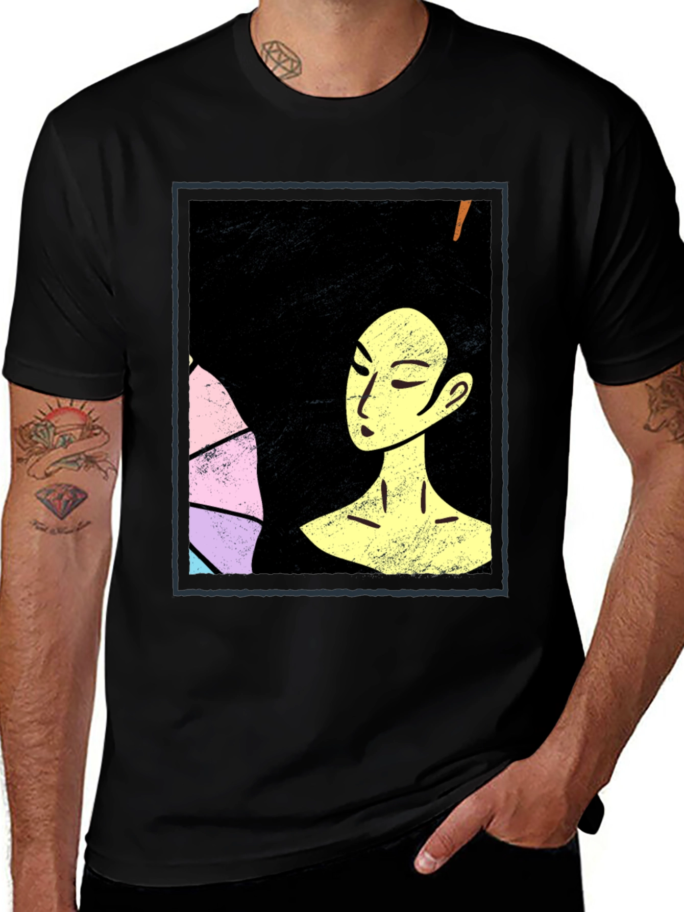 Variant 18 of Artistic Afro Woman Graphic Tee