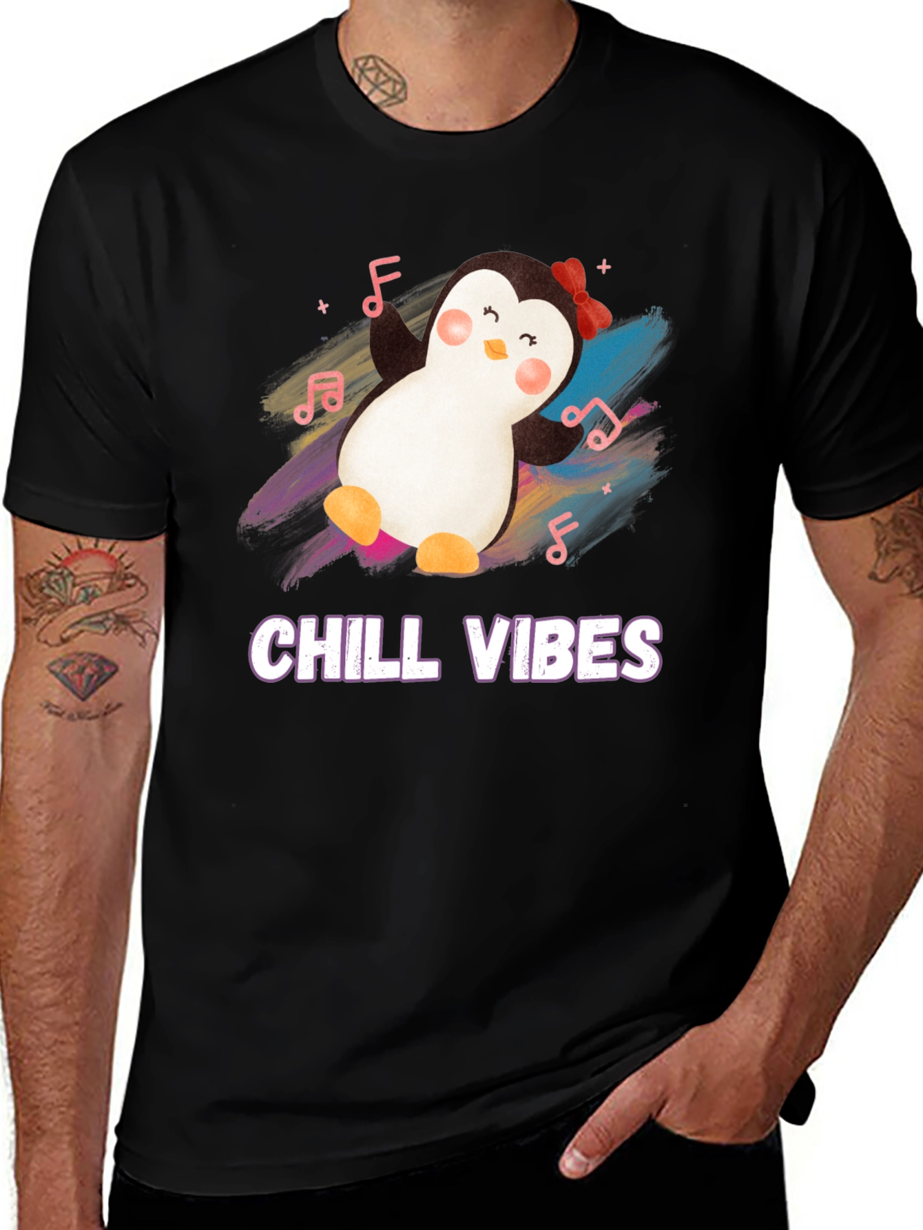 Variant 4 of Chill Vibes Penguin T-Shirt