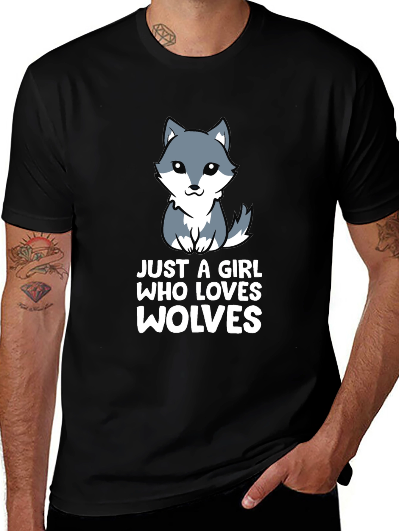 Variant 14 of Just A Girl Who Loves Wolves T-Shirt