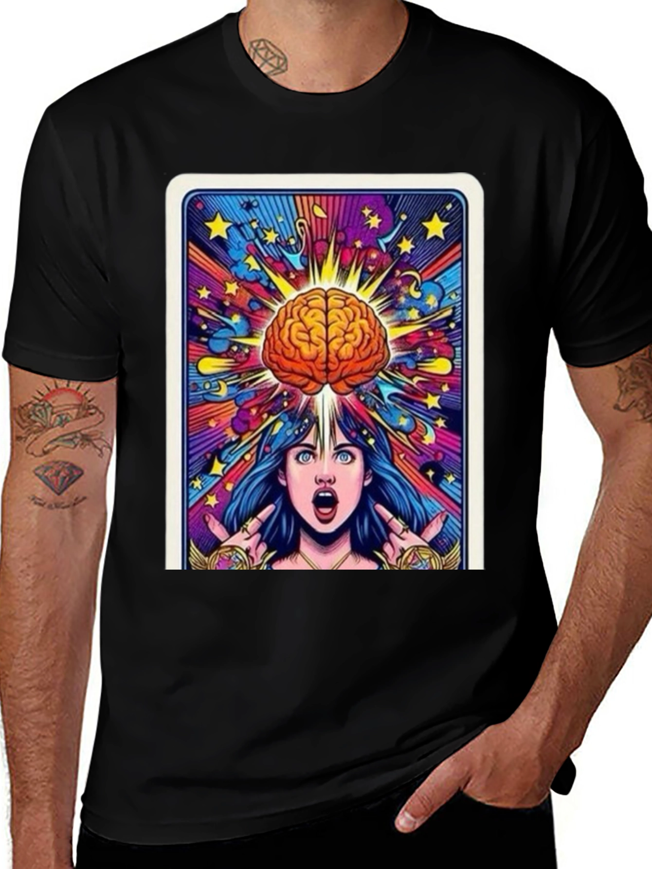 Variant 22 of Mind Expansion Graphic Tee - Black Cotton Unisex