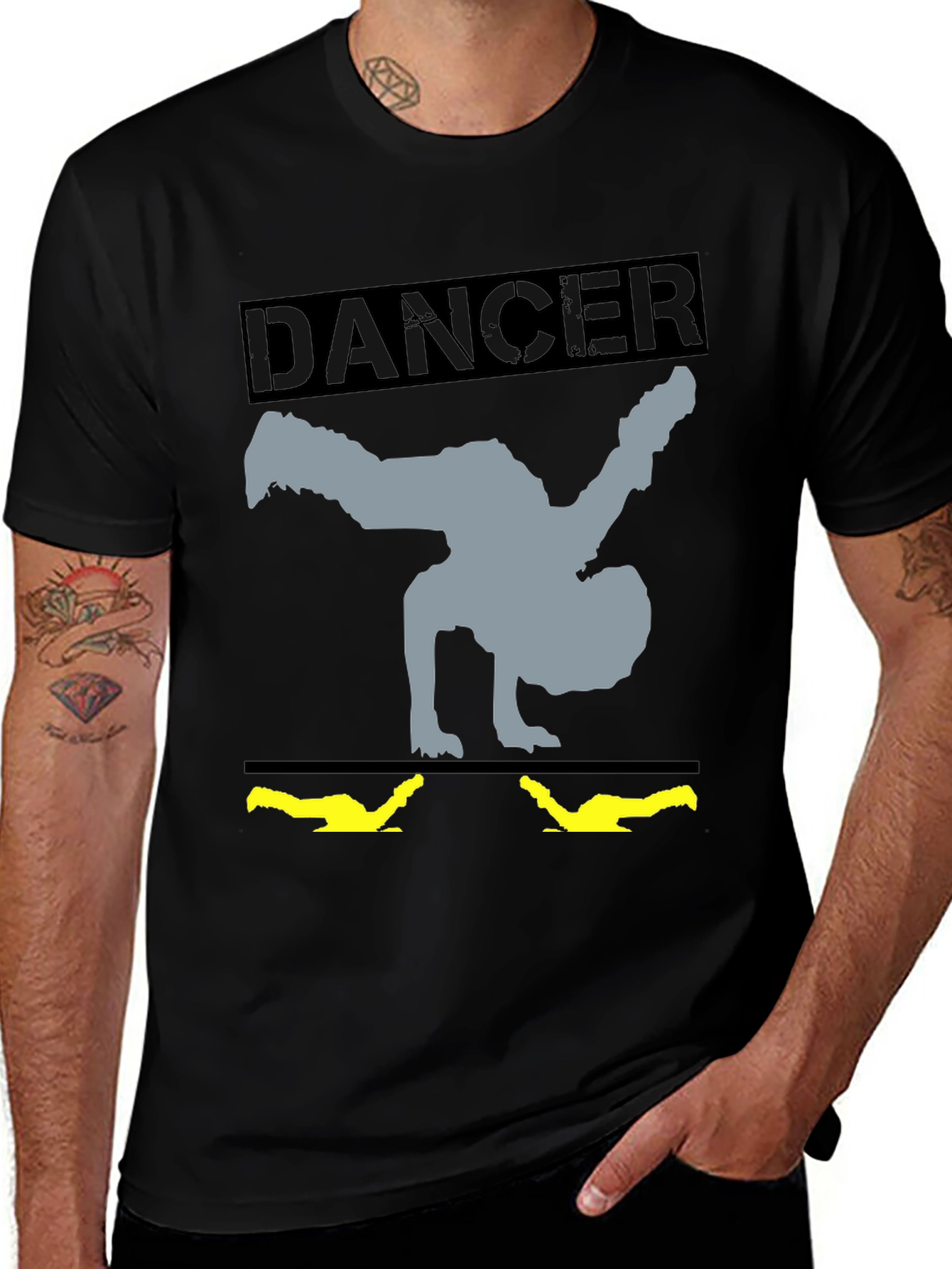 Variant 27 of Dancer Graphic Tee - Breakdance Style