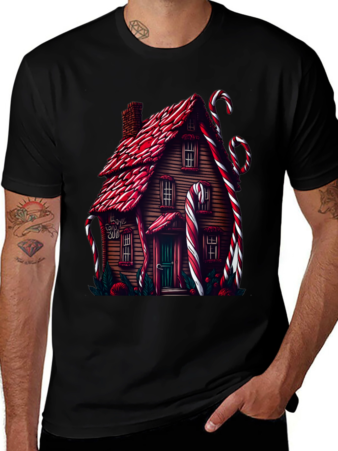 Candy House Crew Neck T-Shirt