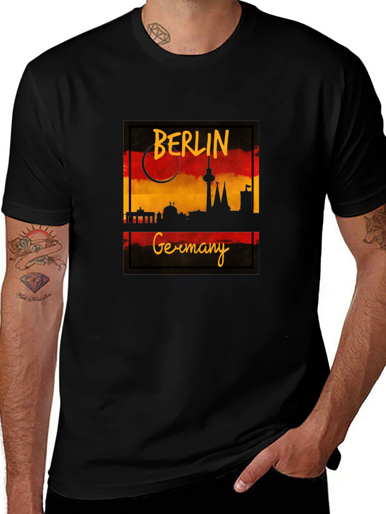 Berlin Germany Silhouette Graphic Tee - Unisex
