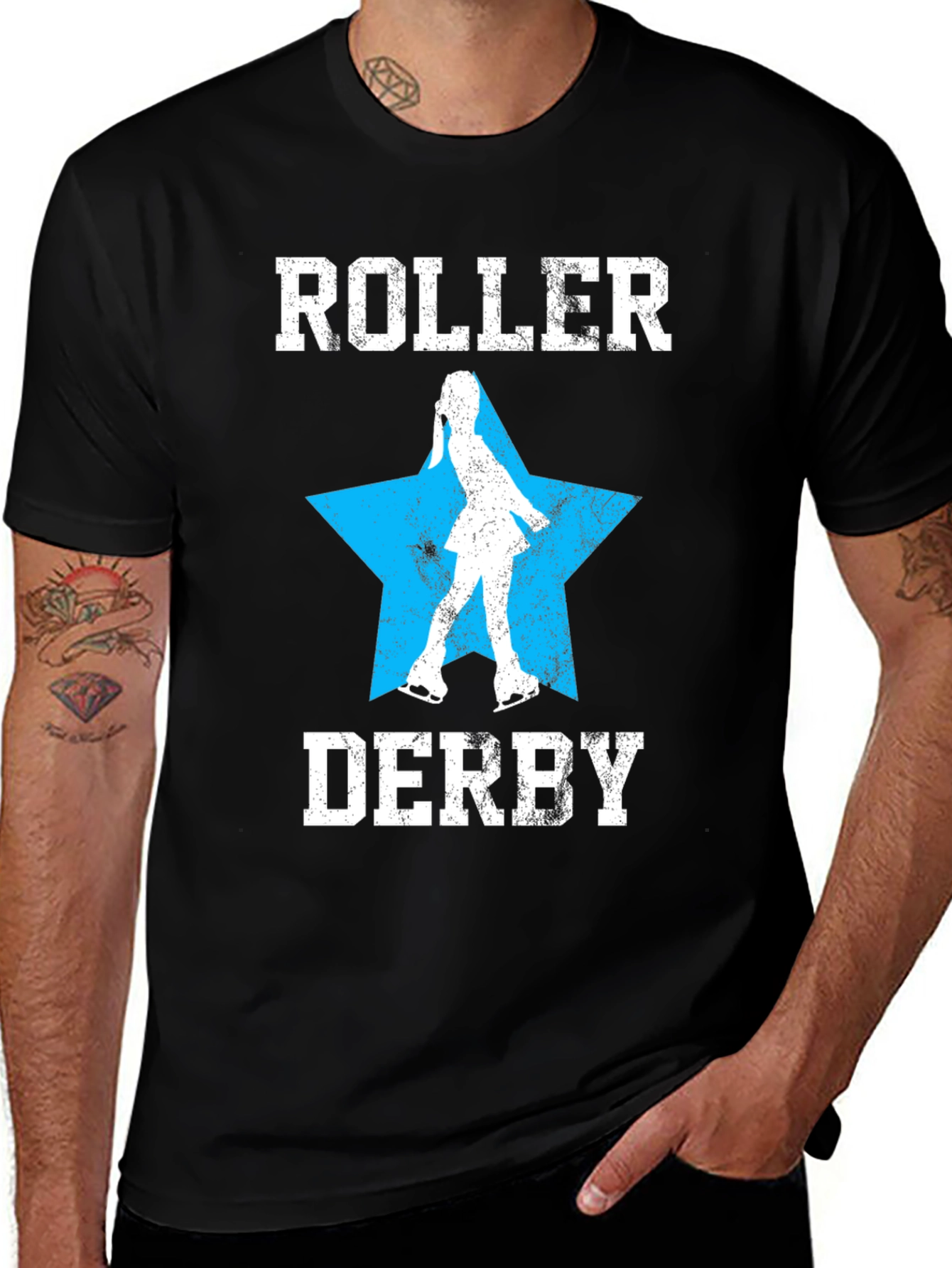 Variant 4 of Roller Derby Star T-Shirt - Vintage Style