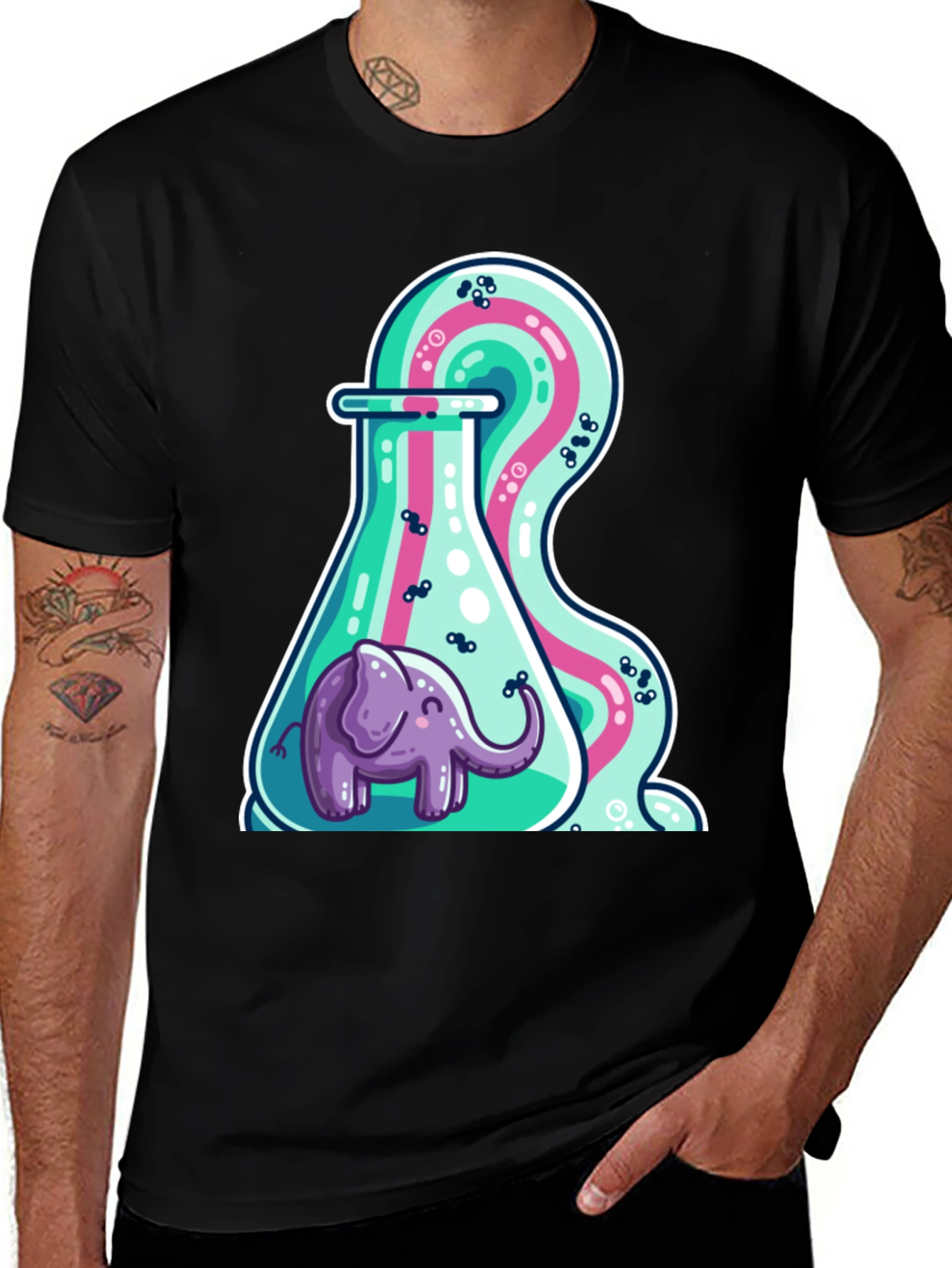 Variant 19 of Elephant in Flask Graphic Tee