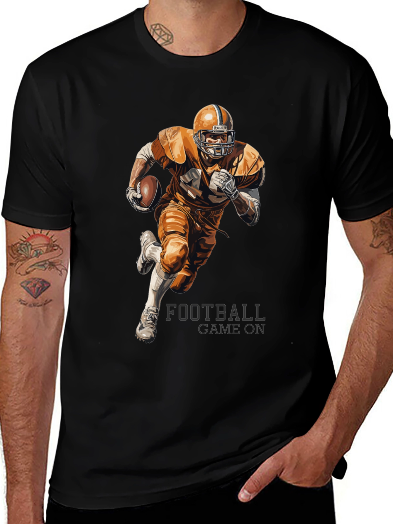 Variant 22 of Football Game On Graphic Tee