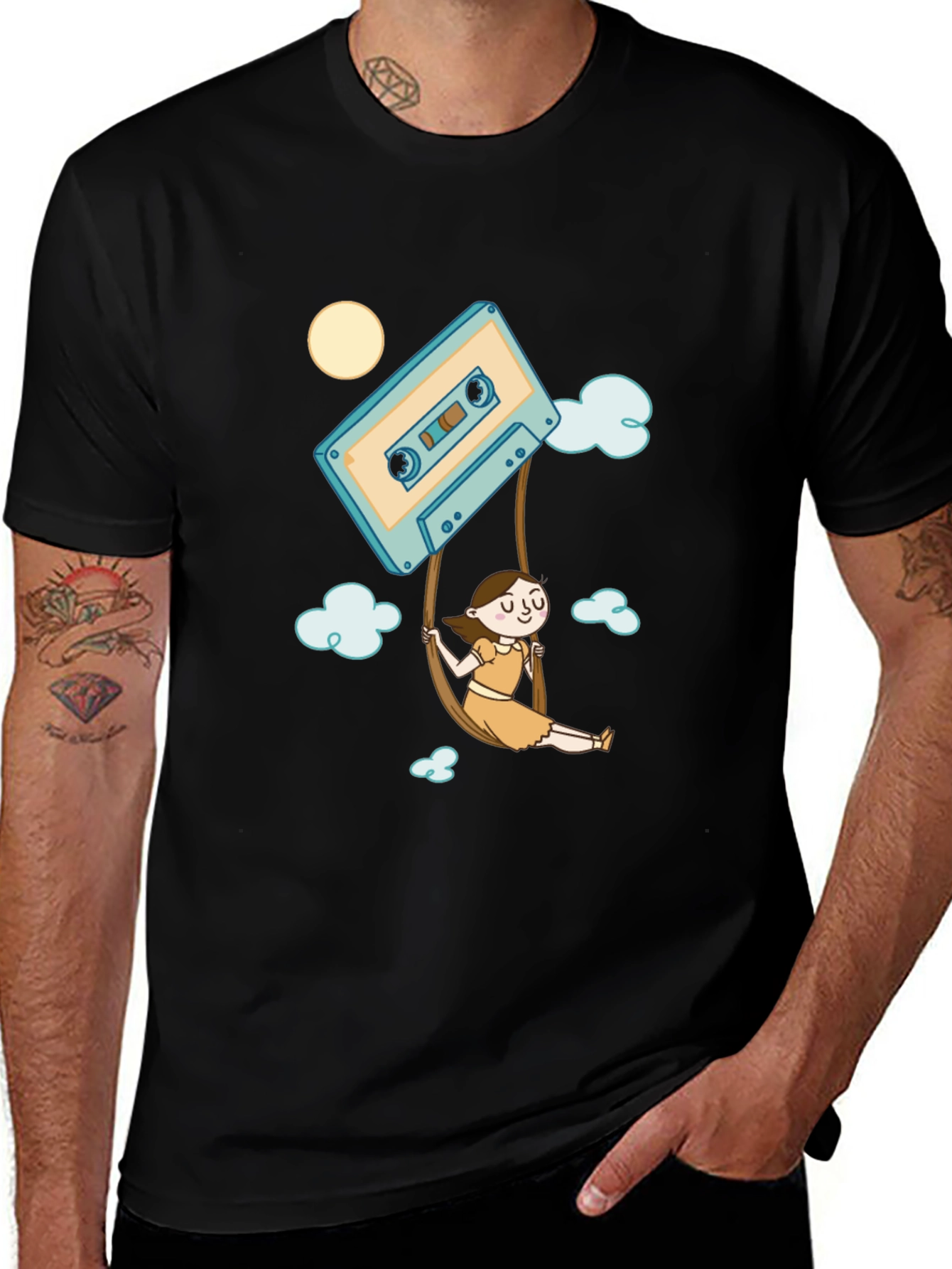 Variant 28 of Cassette Tape Swing T-Shirt - Retro Style