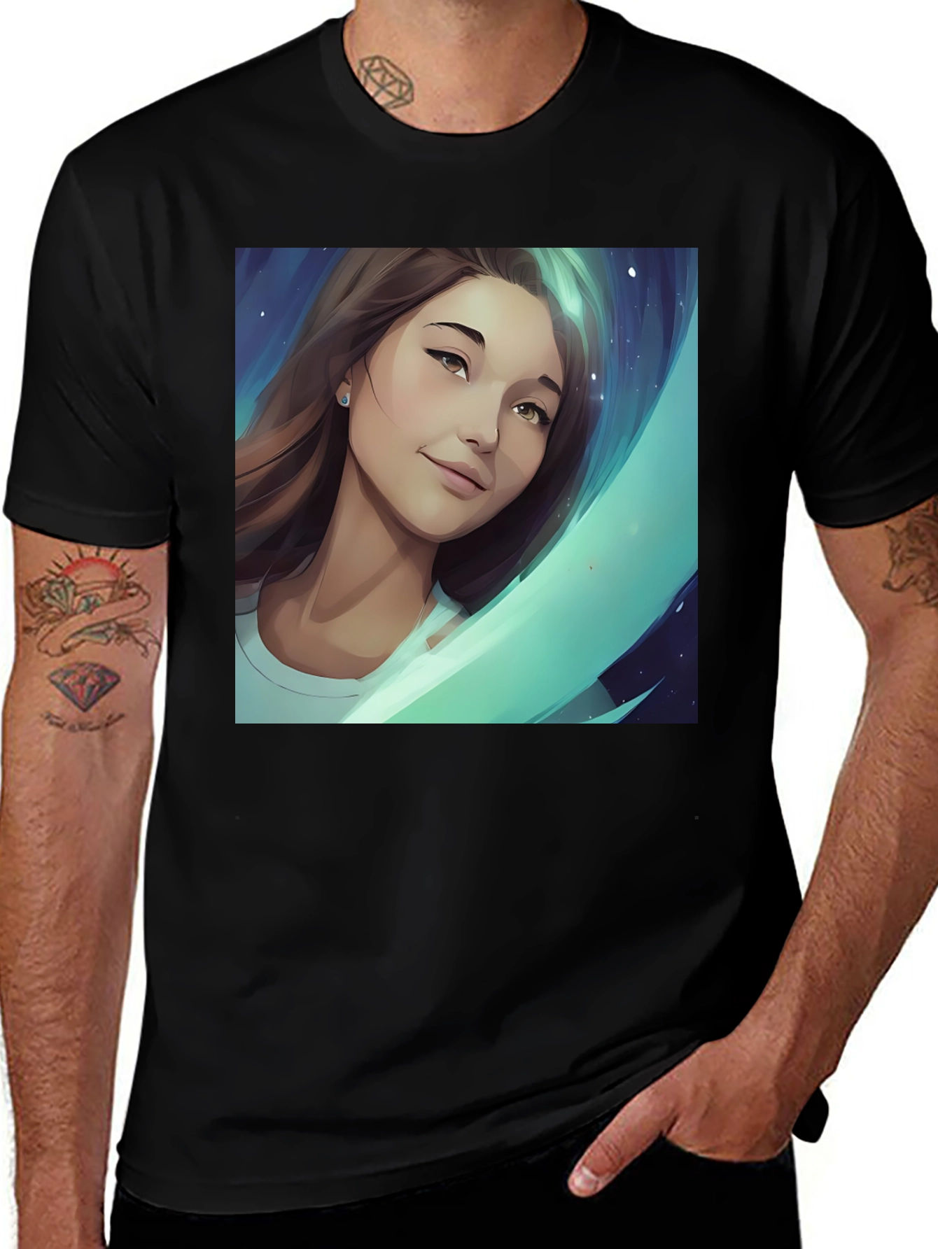 Variant 26 of Artistic Portrait Graphic Tee