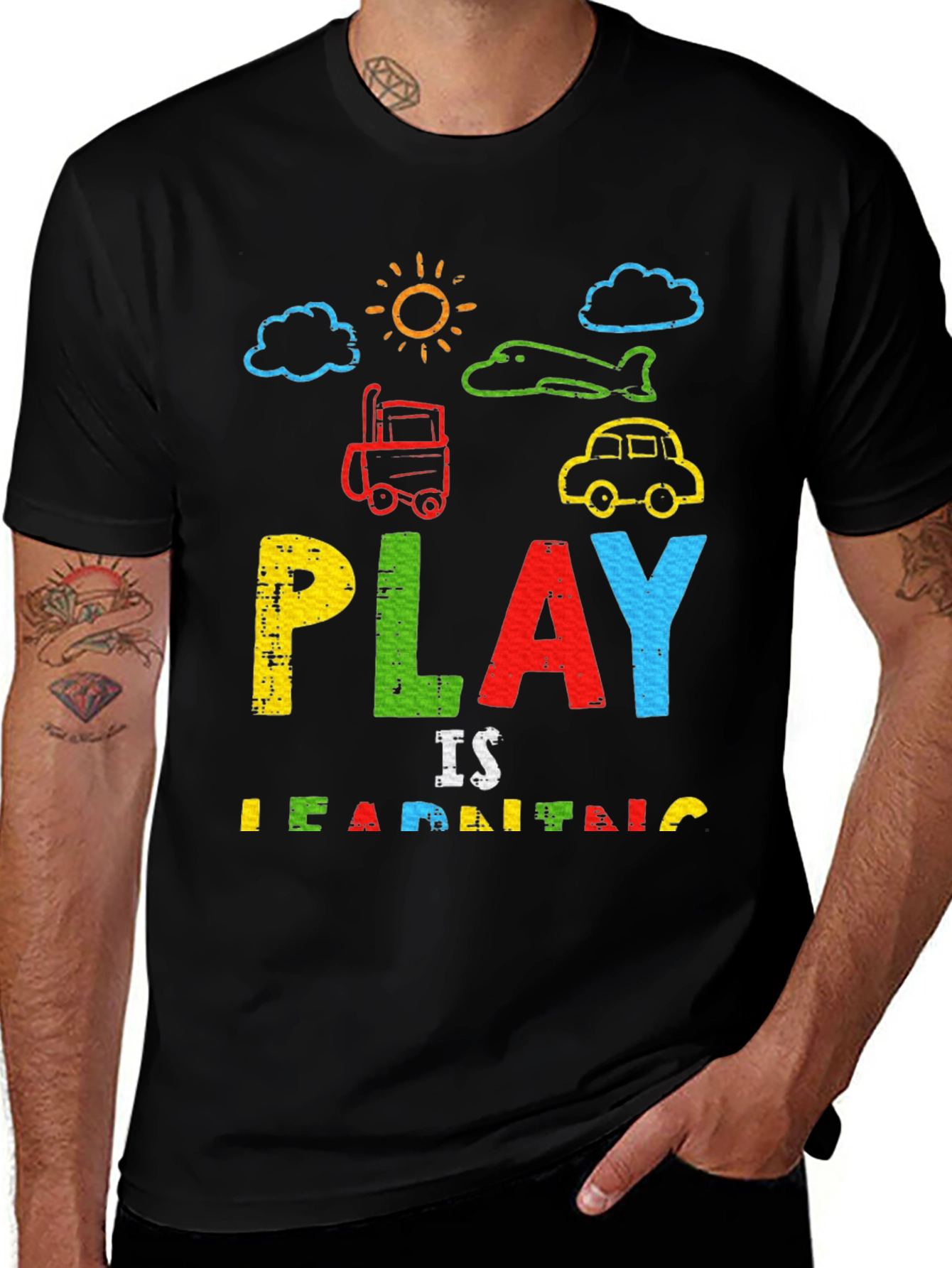 Variant 10 of Play is Learning T-Shirt - Educational Kids Design