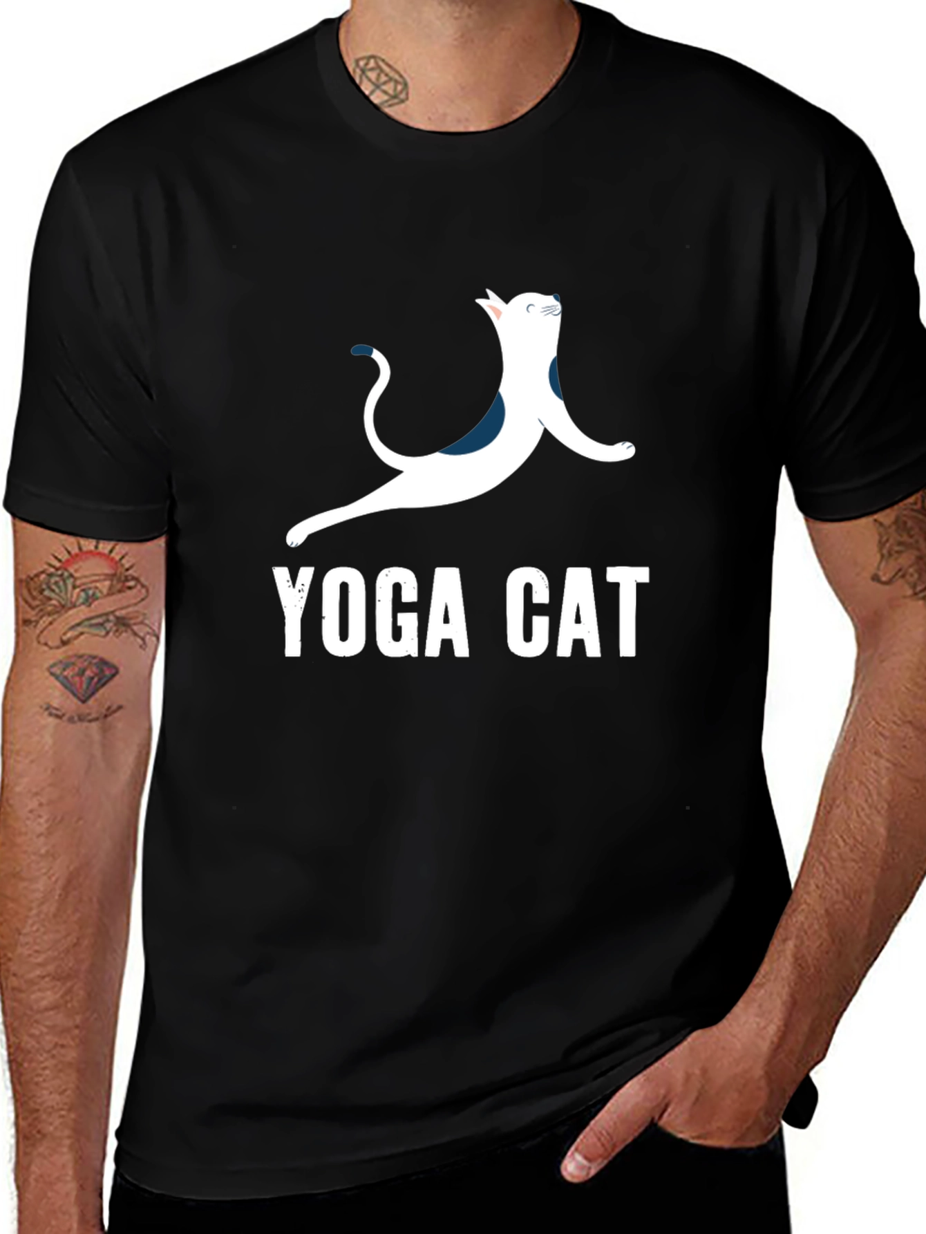 Variant 9 of Yoga Cat T-Shirt - Cool Graphic Tee