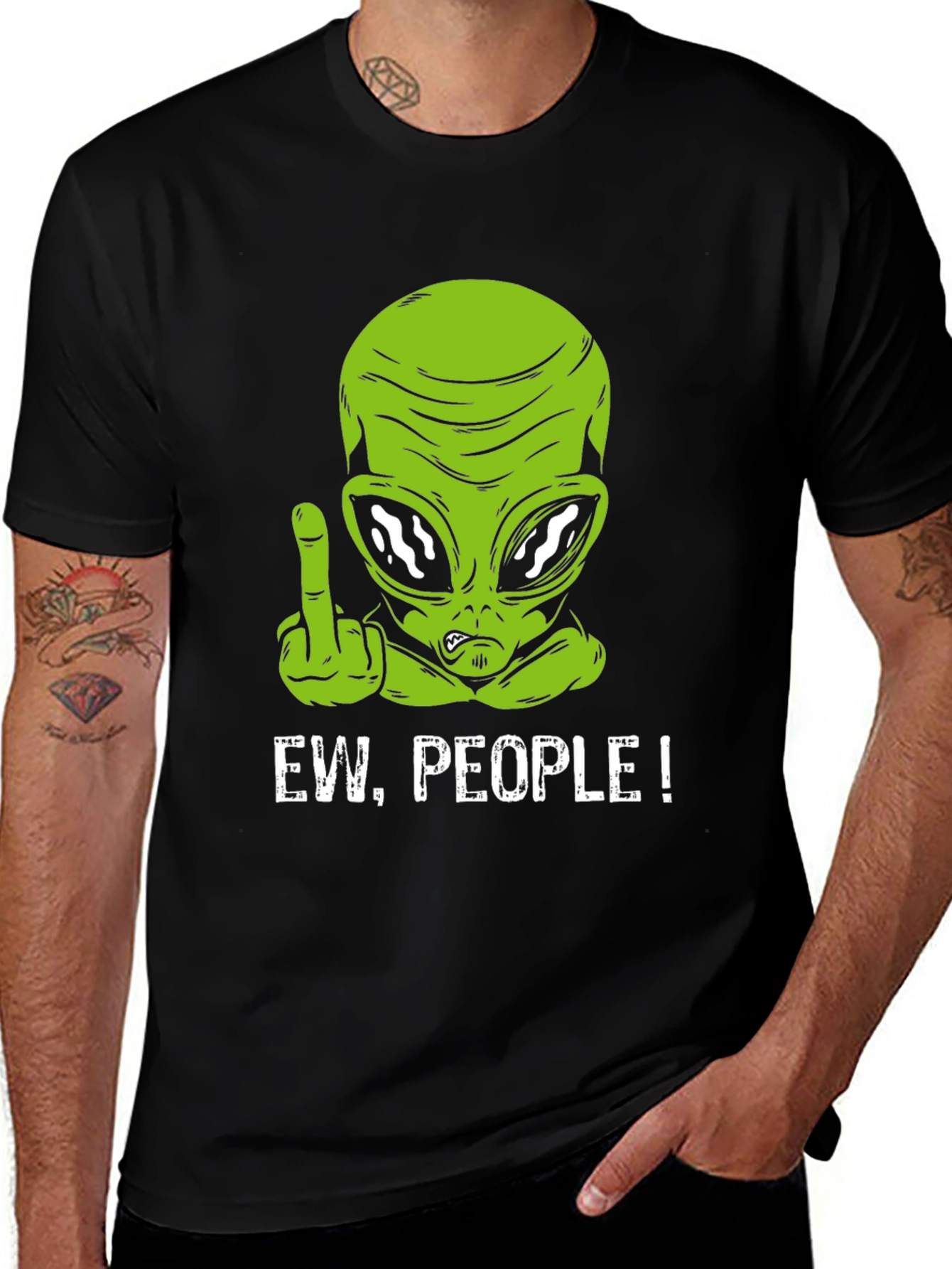 Variant 27 of Ew People Alien T-Shirt Funny Graphic Tee