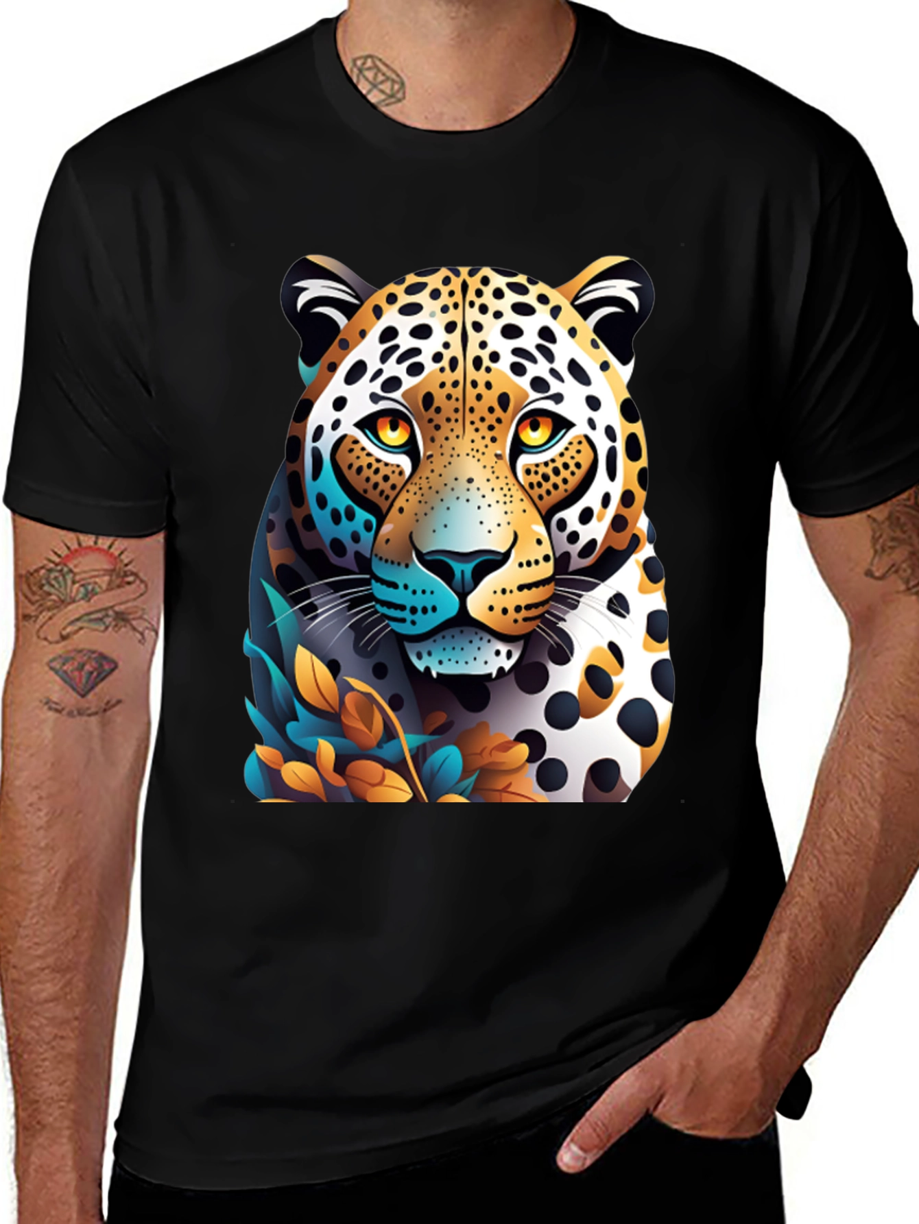 Jaguar Graphic T-Shirt - Black Cotton Tee