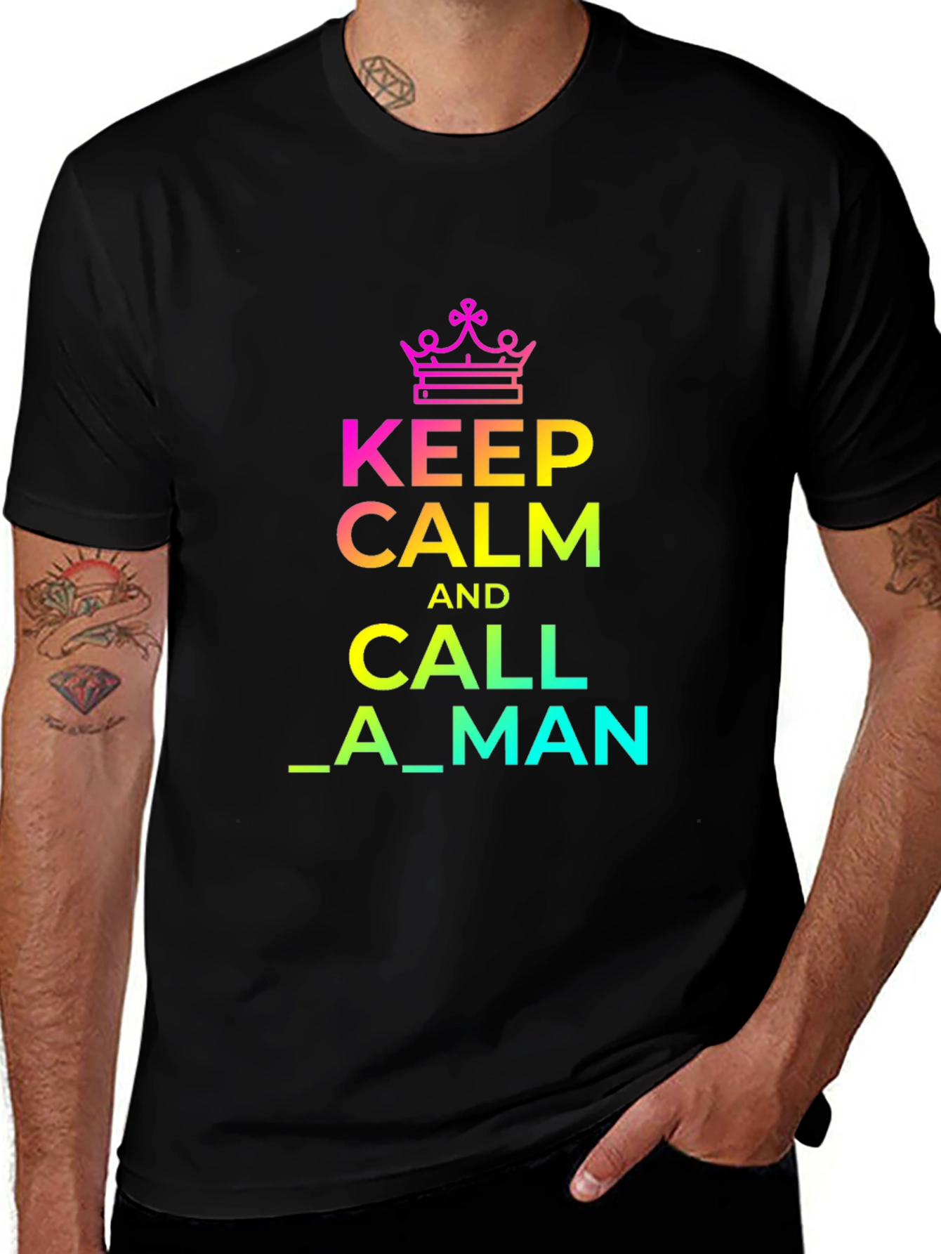 Variant 20 of Keep Calm and Call a Man T-Shirt