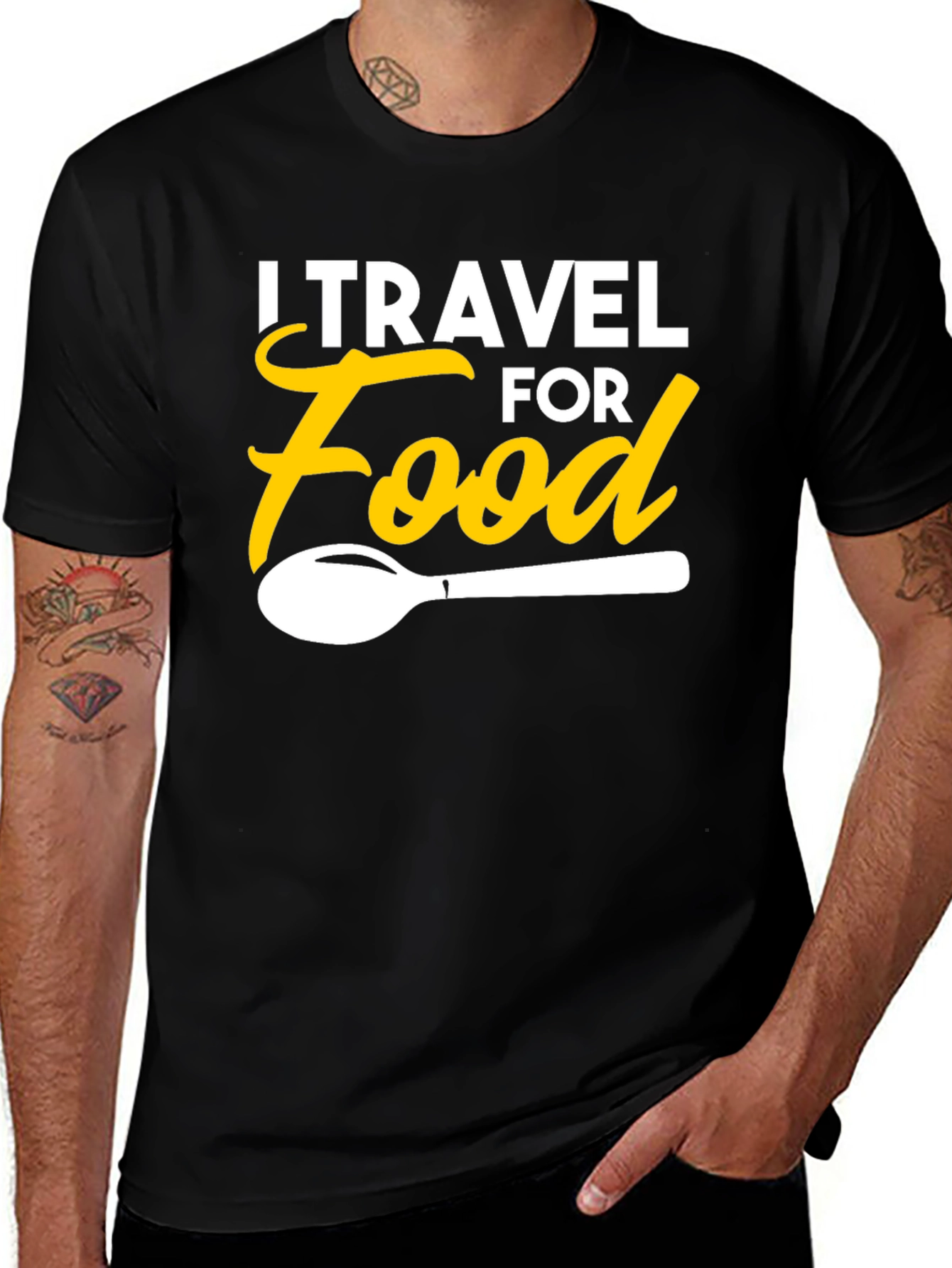 Variant 24 of I Travel for Food T-Shirt