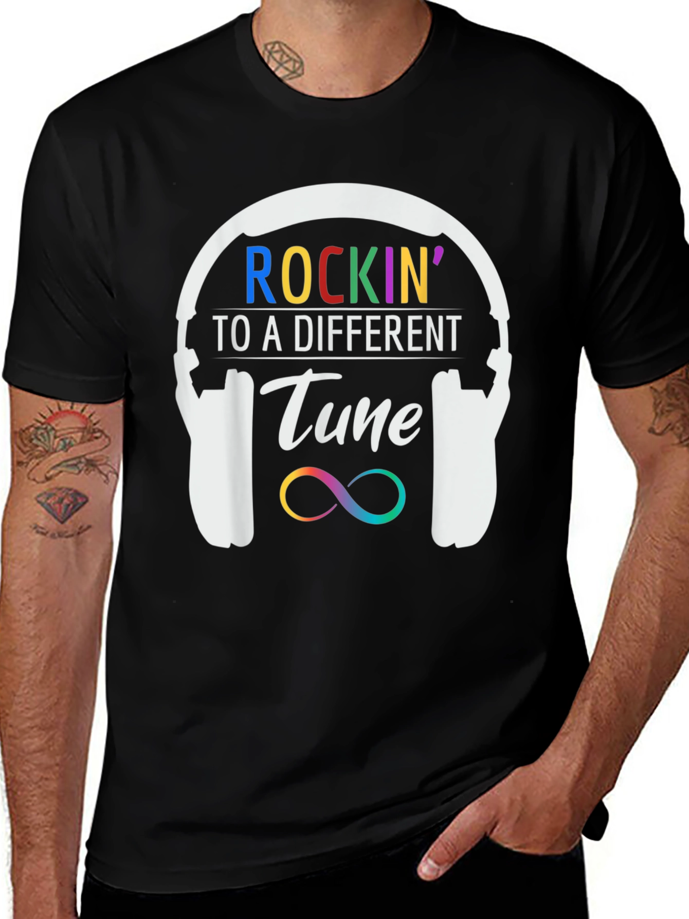Variant 15 of Rockin' to a Different Tune Graphic Tee