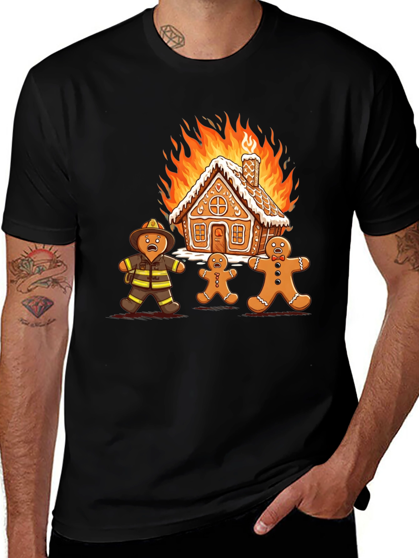 Variant 8 of Gingerbread Inferno Graphic T-Shirt