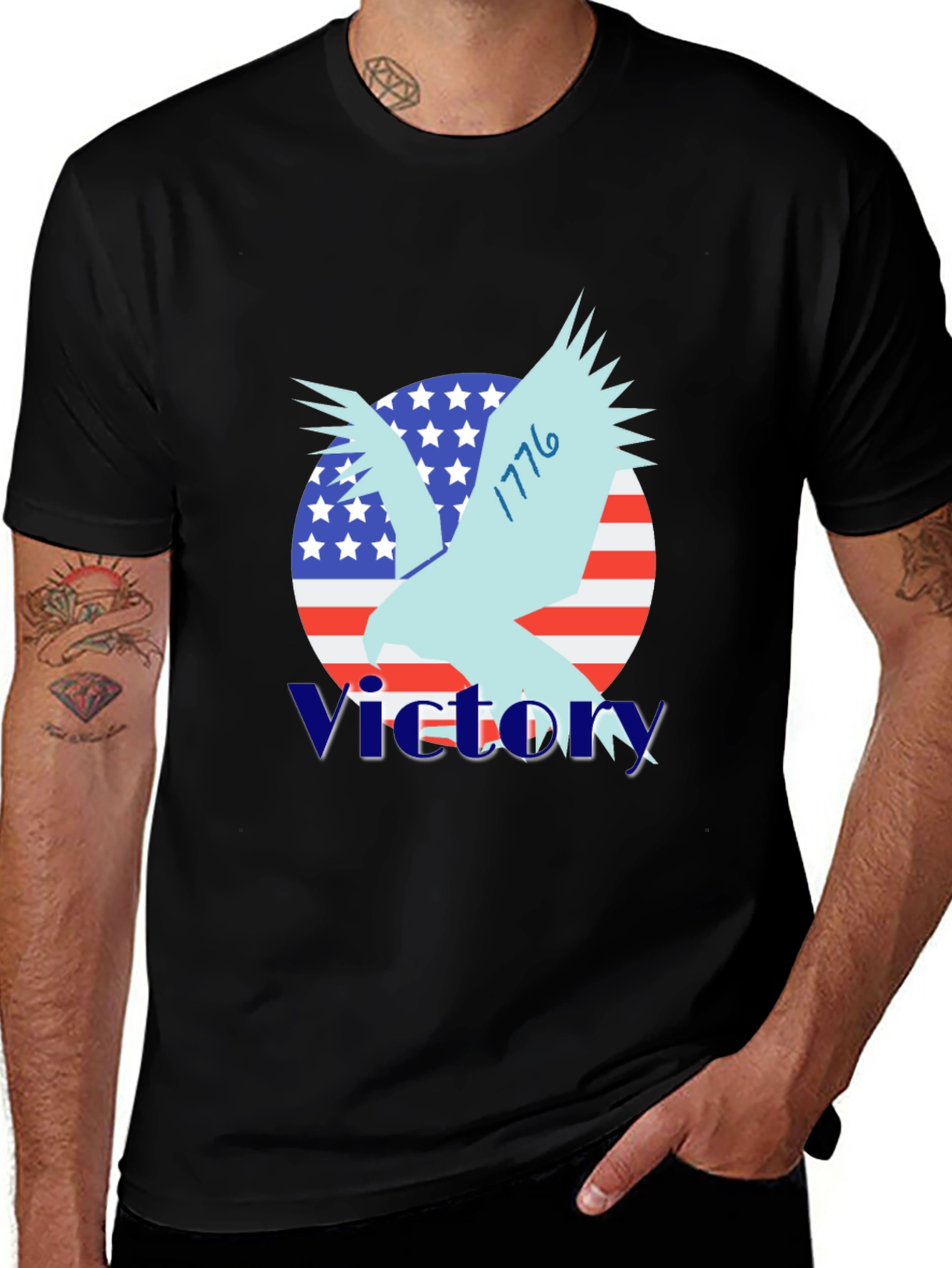 Variant 24 of Patriotic Eagle 1776 T-Shirt - Victory Design