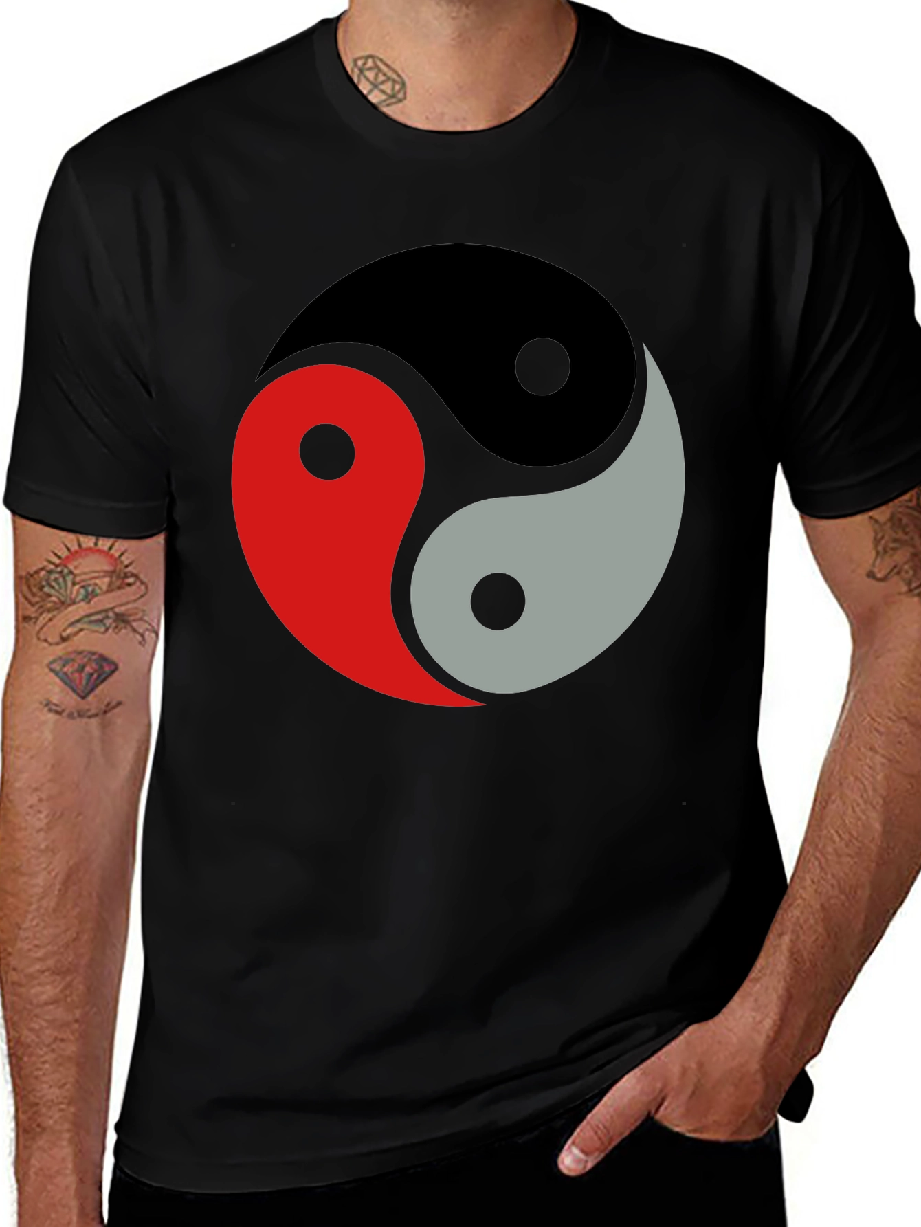 Variant 26 of Yin and Yang Graphic Tee - Stylish Comfort