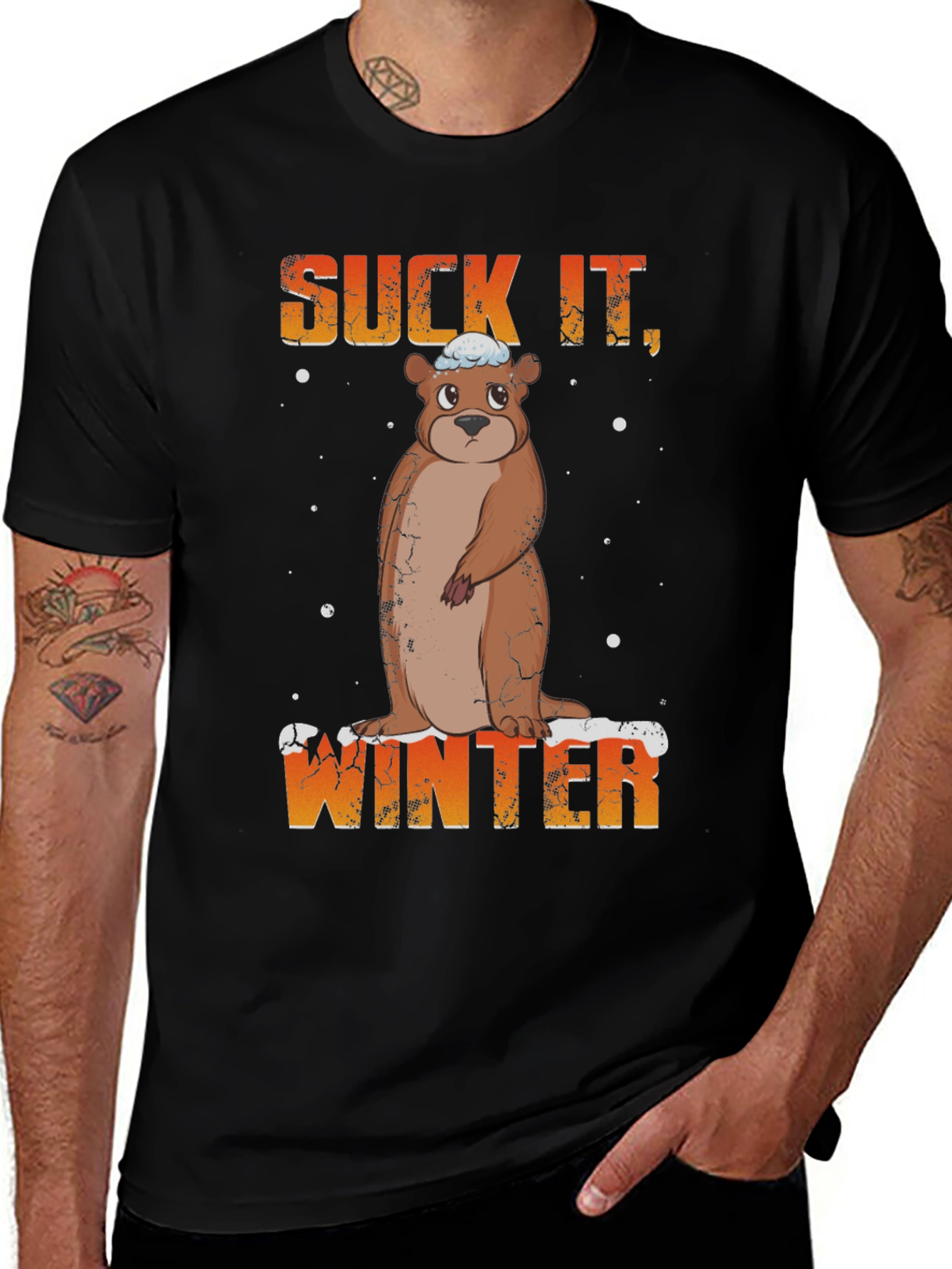 Variant 23 of Suck It Winter T-Shirt Groundhog Funny Apparel
