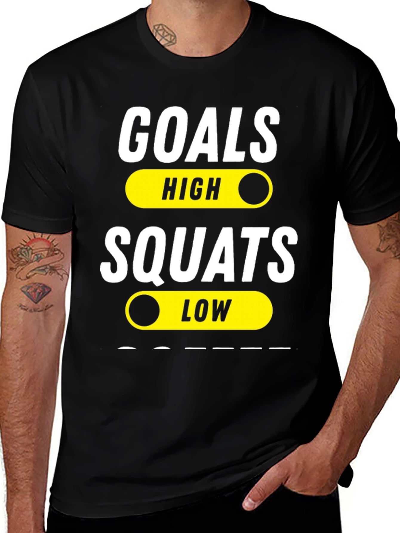 Variant 18 of Goals High Squats Low Graphic T-Shirt