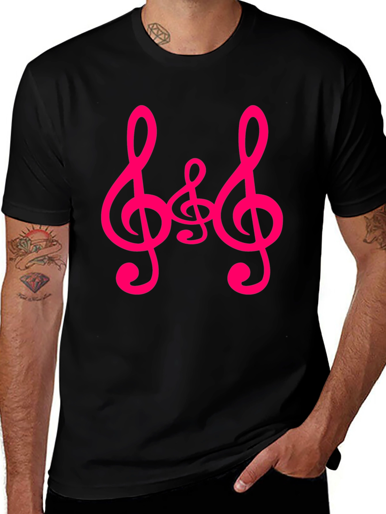 Variant 3 of Music Note Tee - Classic Crew Neck