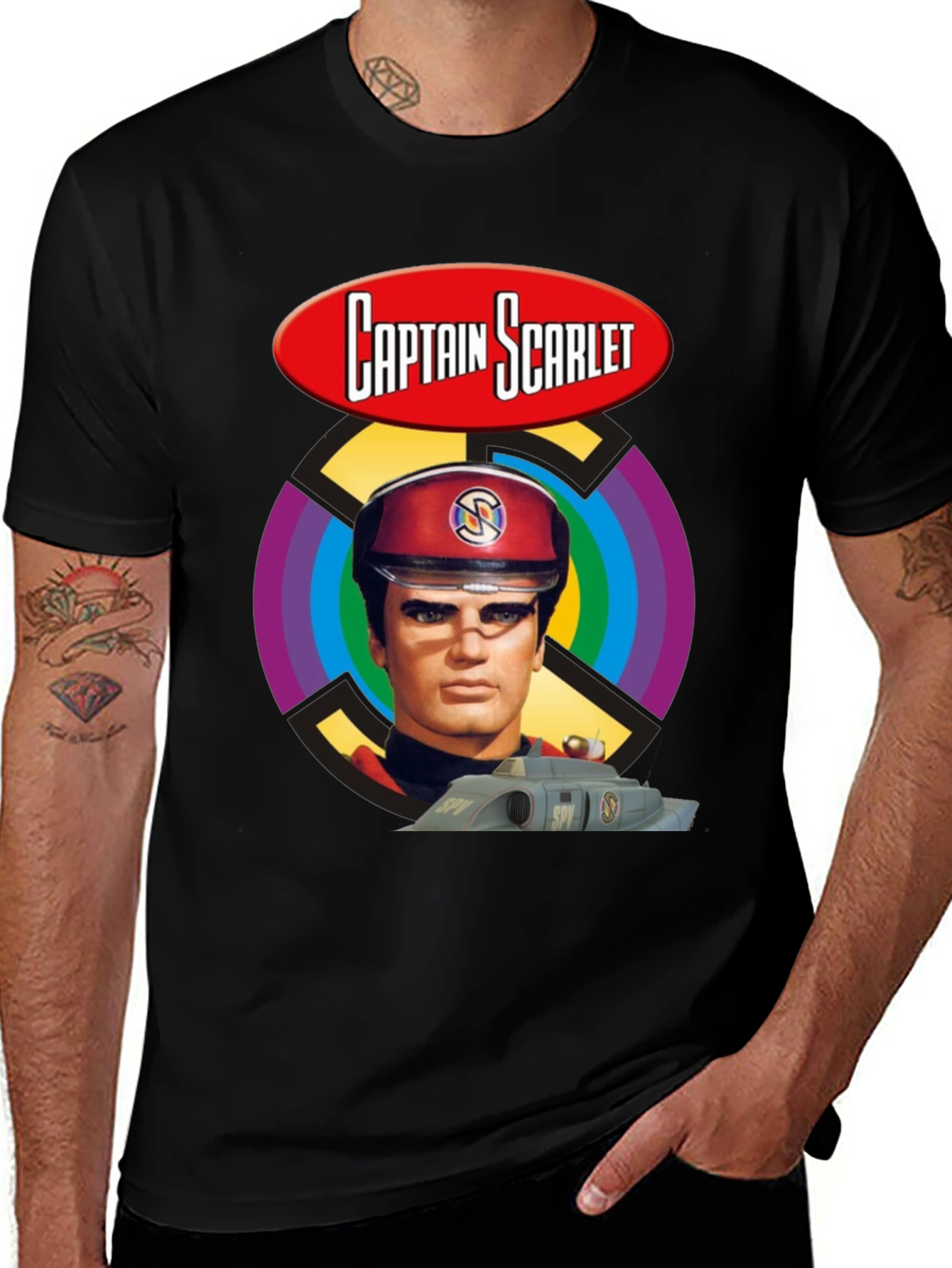 Captain Scarlet Retro Graphic T-Shirt