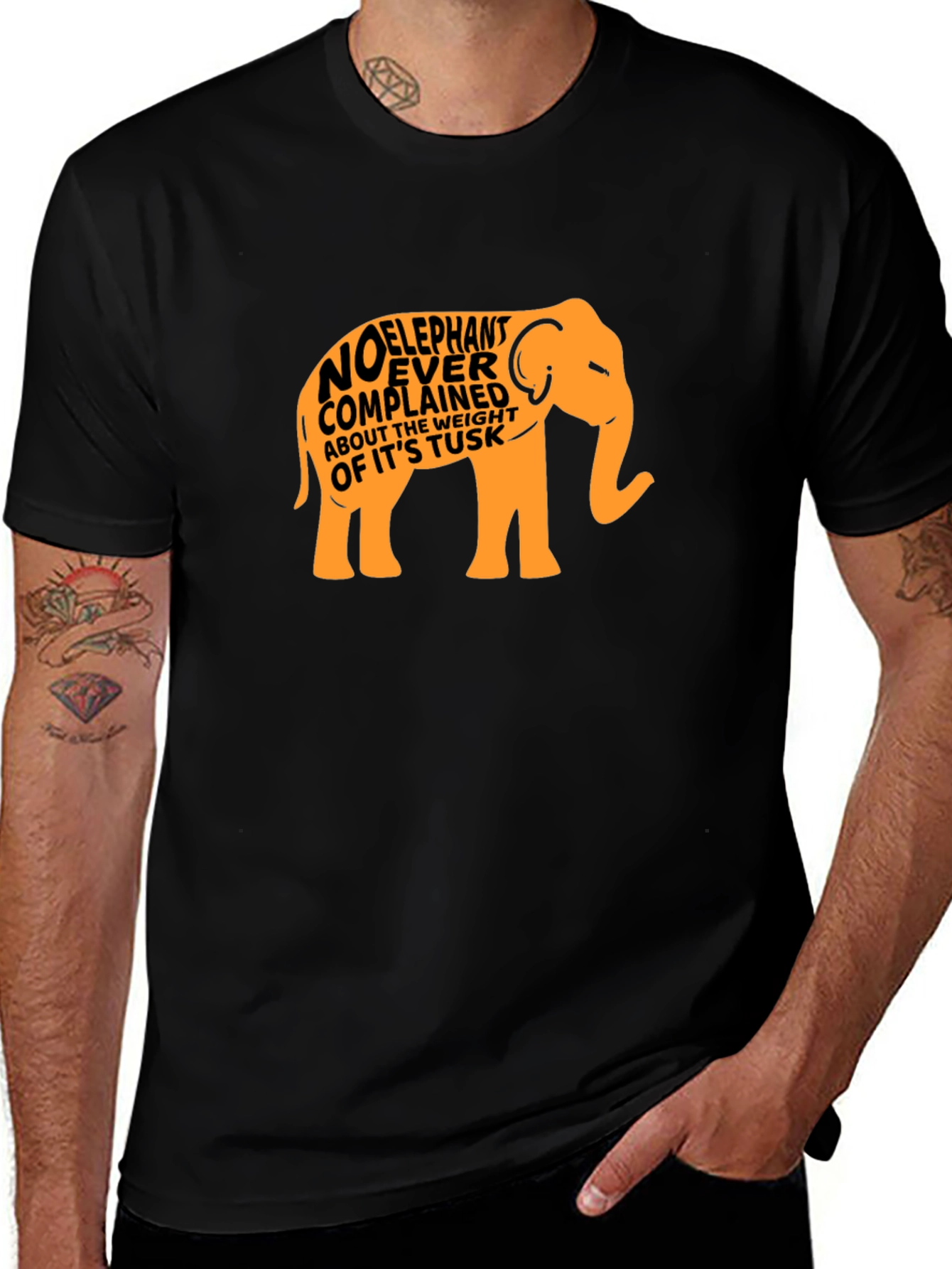 Variant 8 of Elephant Tusk Weight Complaining T-Shirt