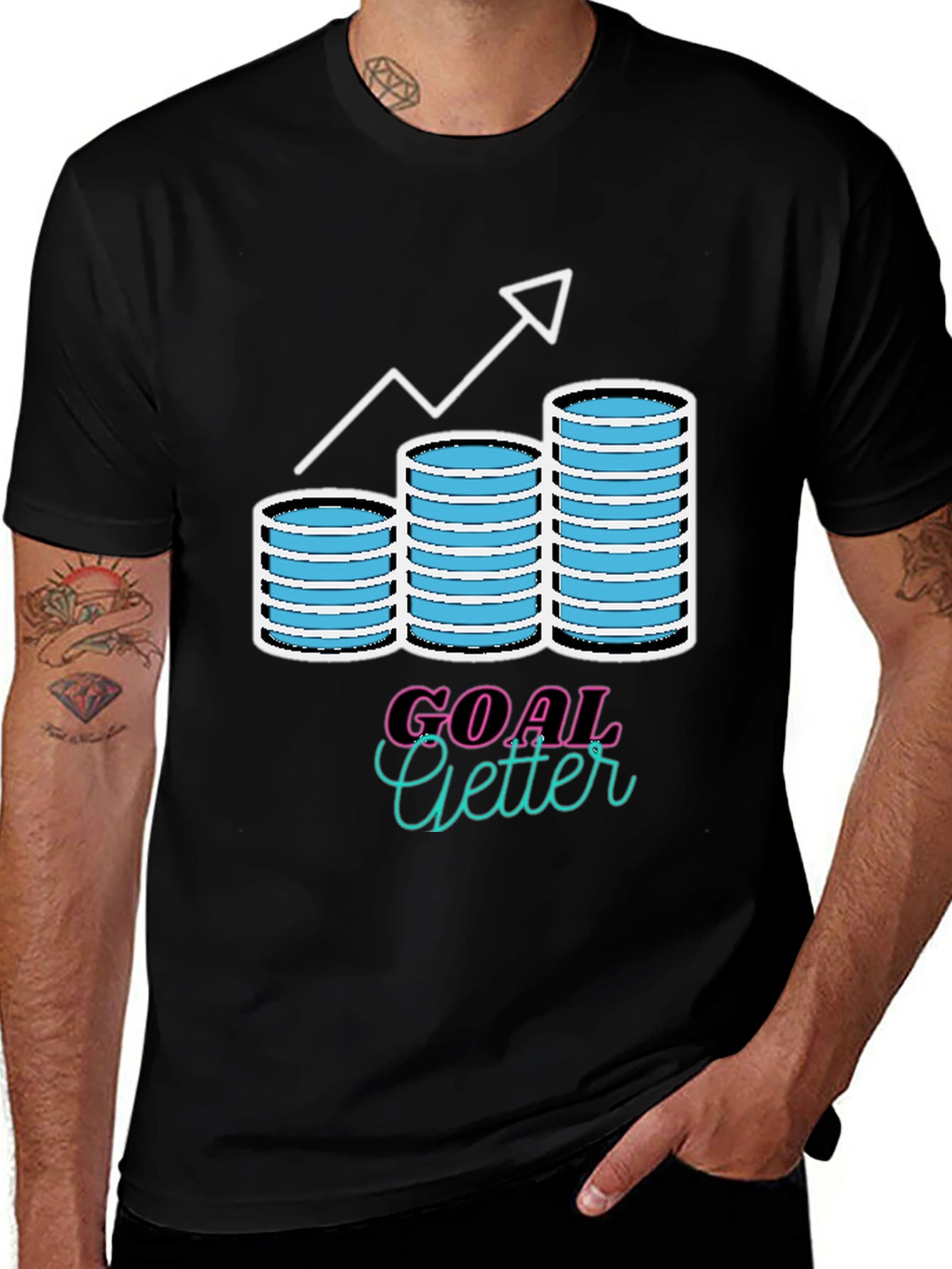 Variant 5 of Goal Getter Graphic T-Shirt