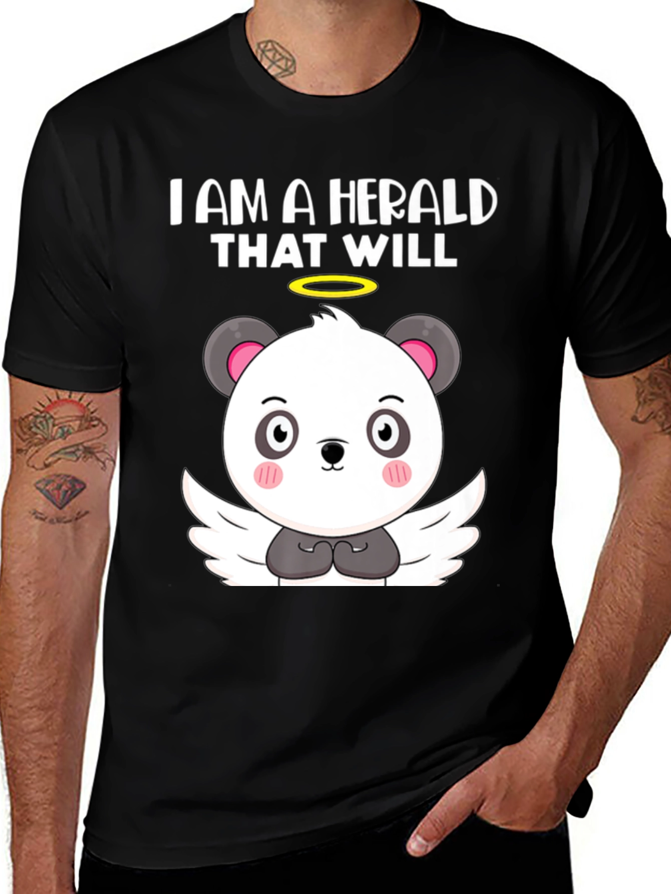 Herald Angel Panda T-Shirt