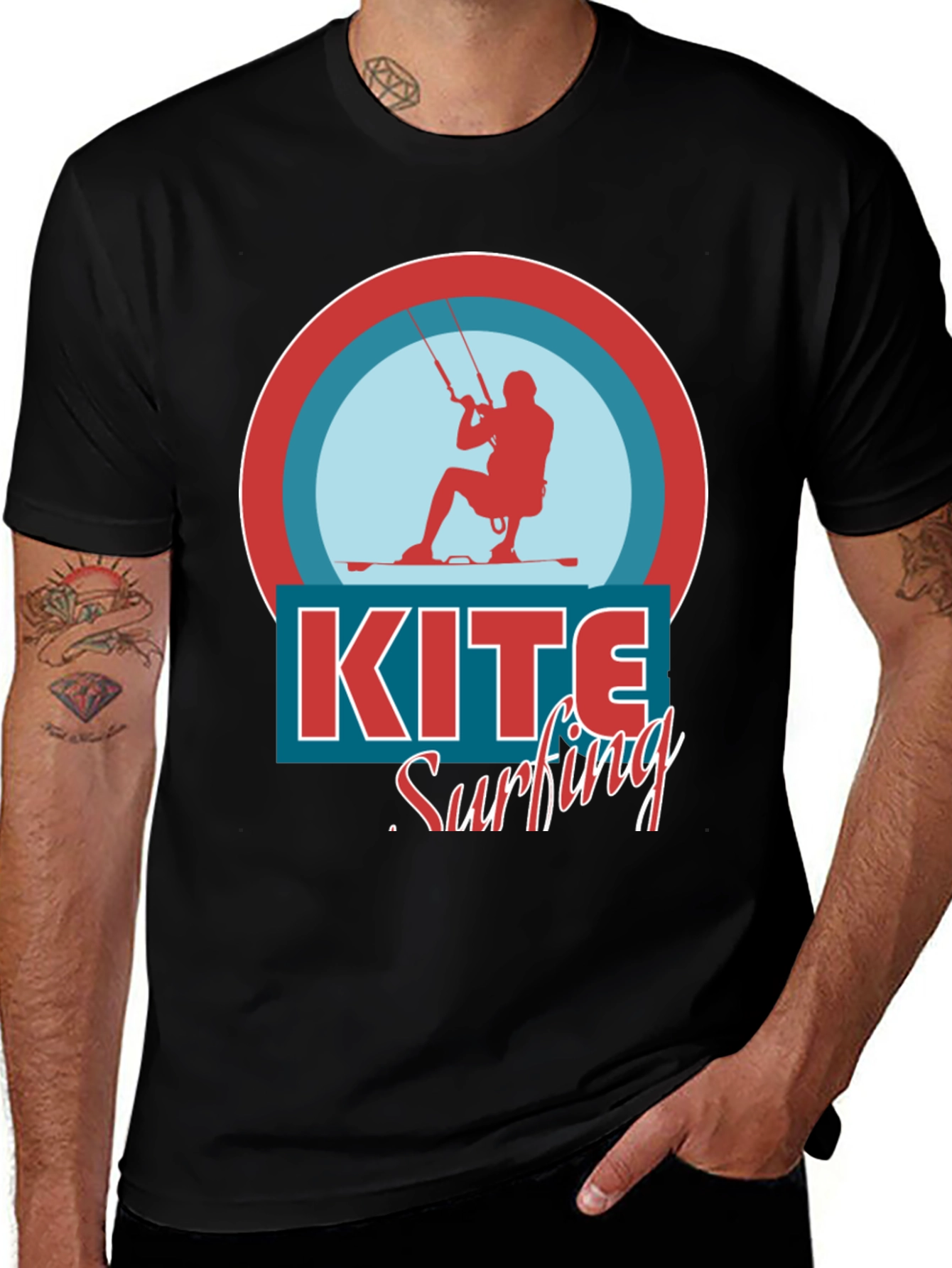 Kite Surfing Graphic T-Shirt