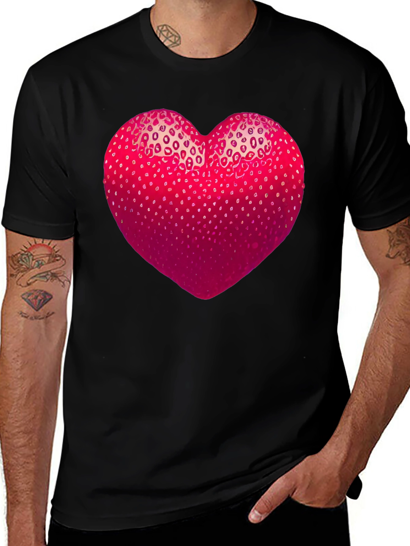 Variant 8 of Strawberry Heart Graphic Tee
